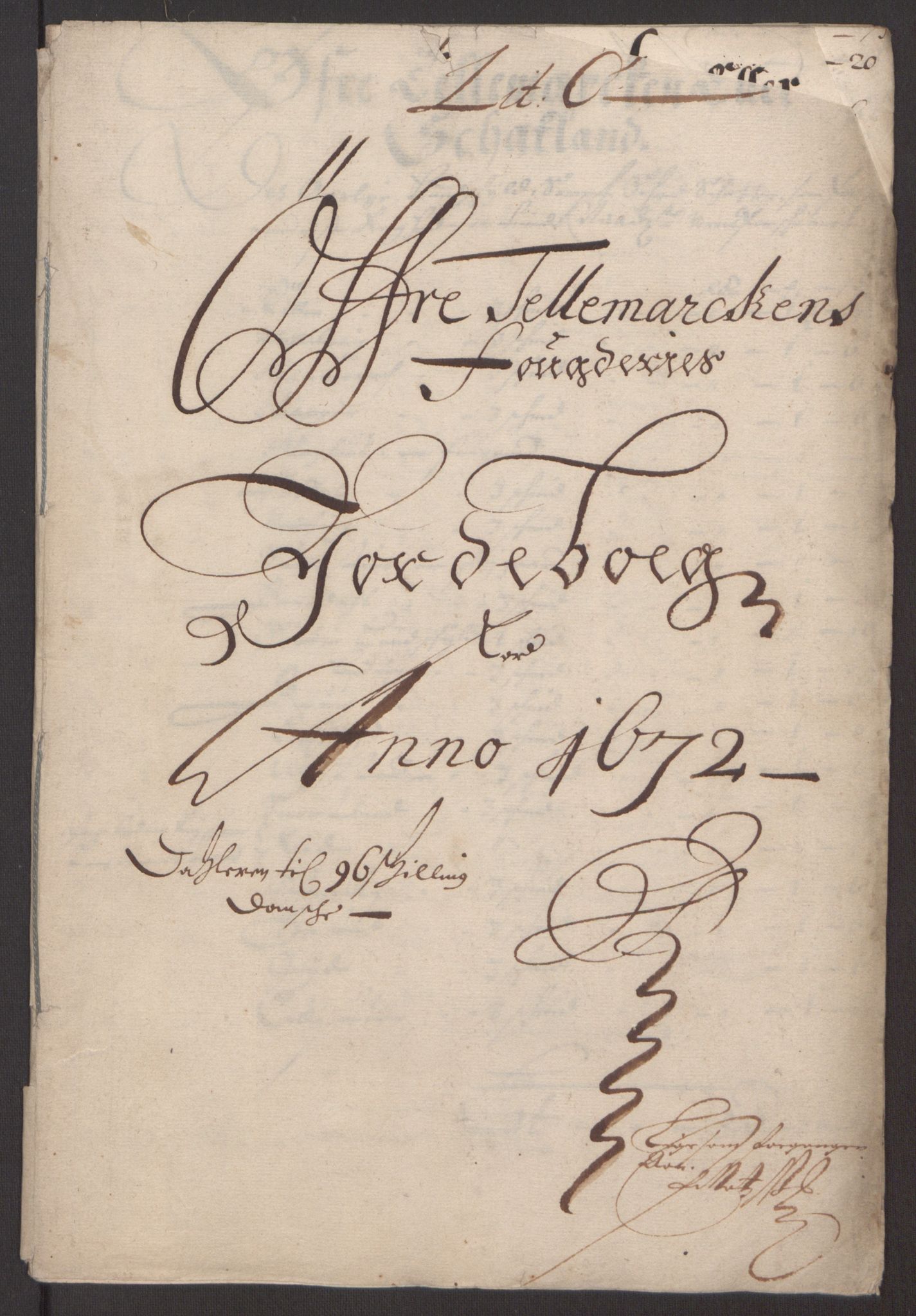 Rentekammeret inntil 1814, Reviderte regnskaper, Fogderegnskap, RA/EA-4092/R35/L2060: Fogderegnskap Øvre og Nedre Telemark, 1671-1672, p. 410