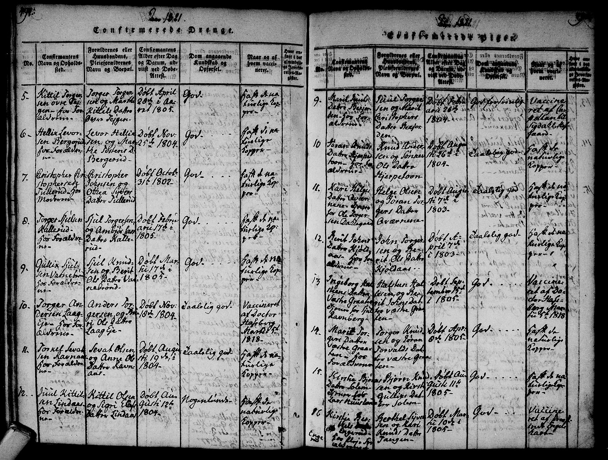 Flesberg kirkebøker, AV/SAKO-A-18/F/Fa/L0005: Parish register (official) no. I 5, 1816-1834, p. 491-492