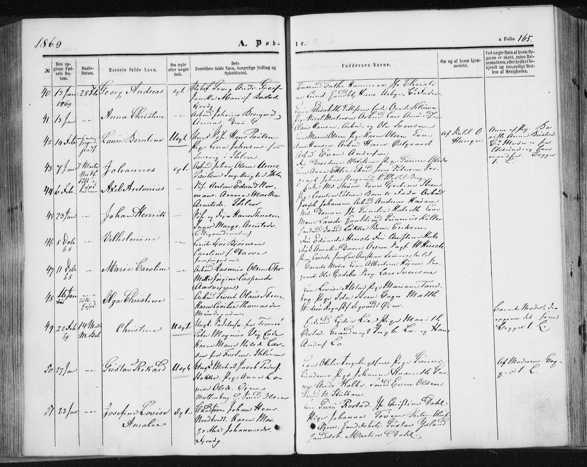 Ministerialprotokoller, klokkerbøker og fødselsregistre - Sør-Trøndelag, SAT/A-1456/602/L0115: Parish register (official) no. 602A13, 1860-1872, p. 165