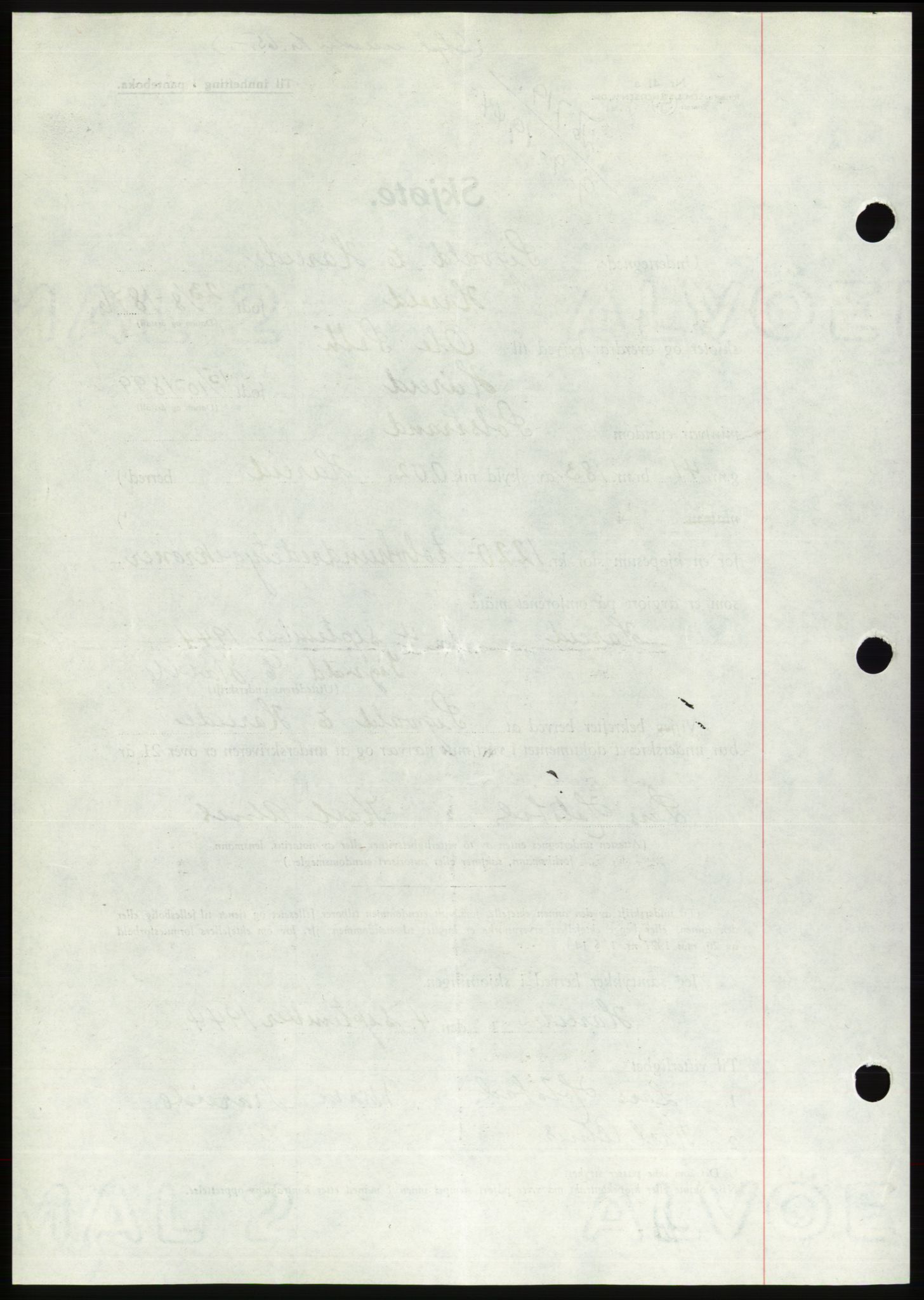 Søre Sunnmøre sorenskriveri, SAT/A-4122/1/2/2C/L0076: Mortgage book no. 2A, 1943-1944, Diary no: : 719/1944