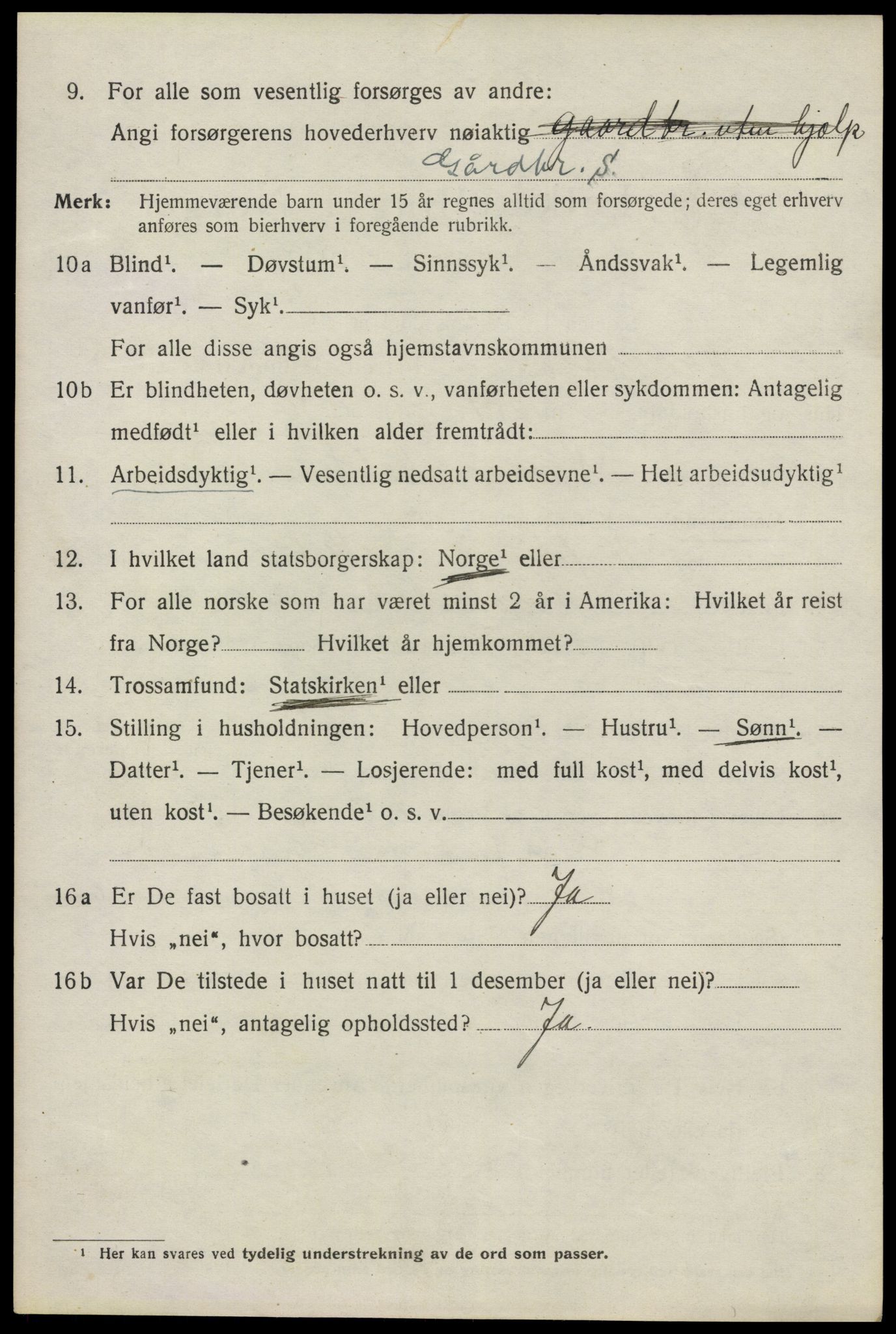 SAO, 1920 census for Kråkstad, 1920, p. 4012