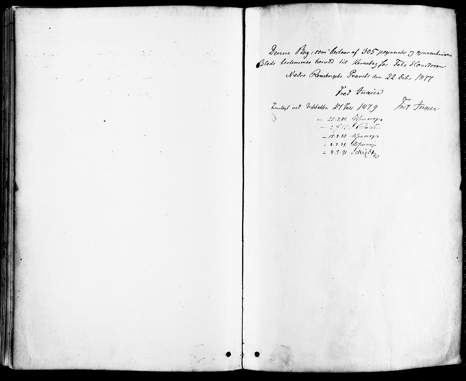 Fet prestekontor Kirkebøker, SAO/A-10370a/F/Fa/L0014: Parish register (official) no. I 14, 1878-1891