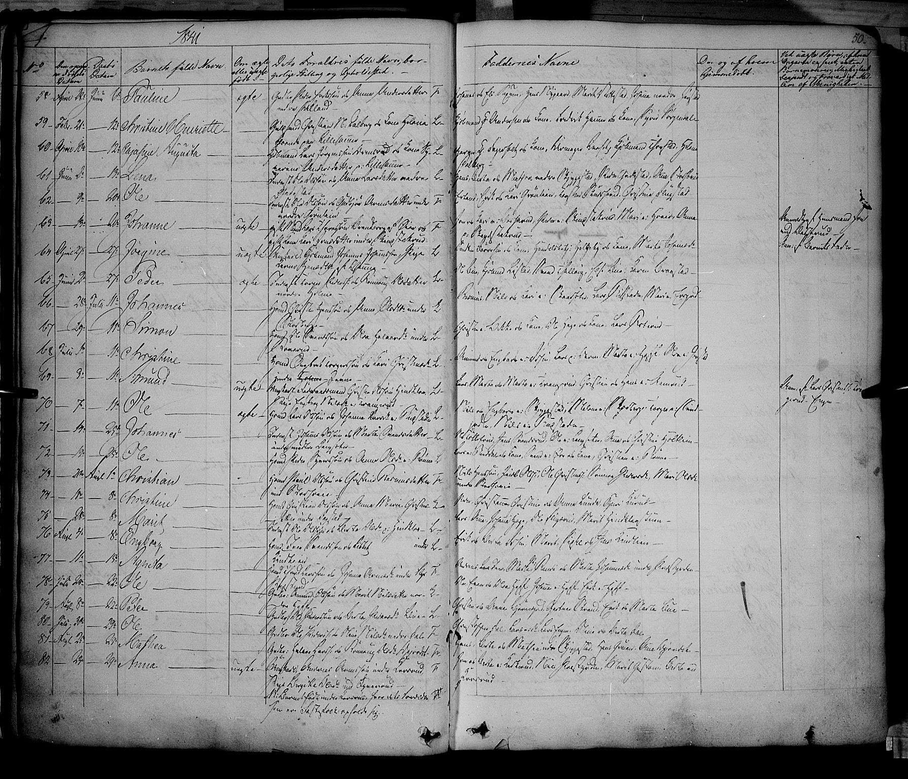 Fåberg prestekontor, AV/SAH-PREST-086/H/Ha/Haa/L0005: Parish register (official) no. 5, 1836-1854, p. 49-50