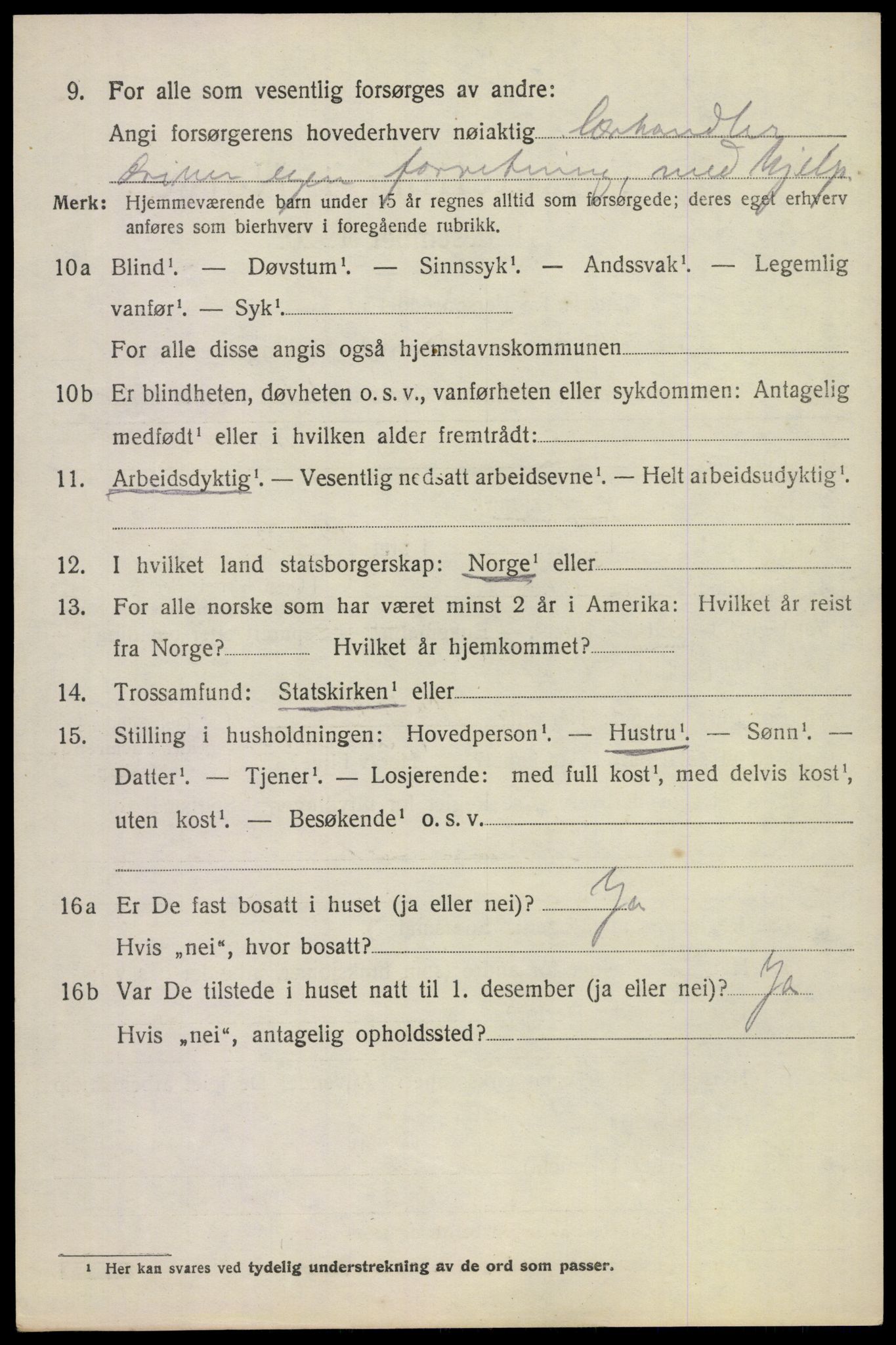 SAKO, 1920 census for Borre, 1920, p. 4189