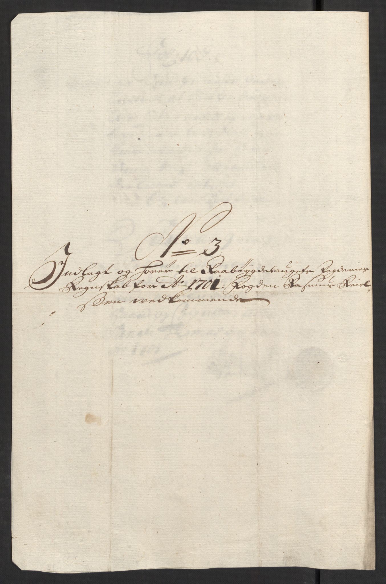 Rentekammeret inntil 1814, Reviderte regnskaper, Fogderegnskap, AV/RA-EA-4092/R40/L2446: Fogderegnskap Råbyggelag, 1700-1702, p. 186