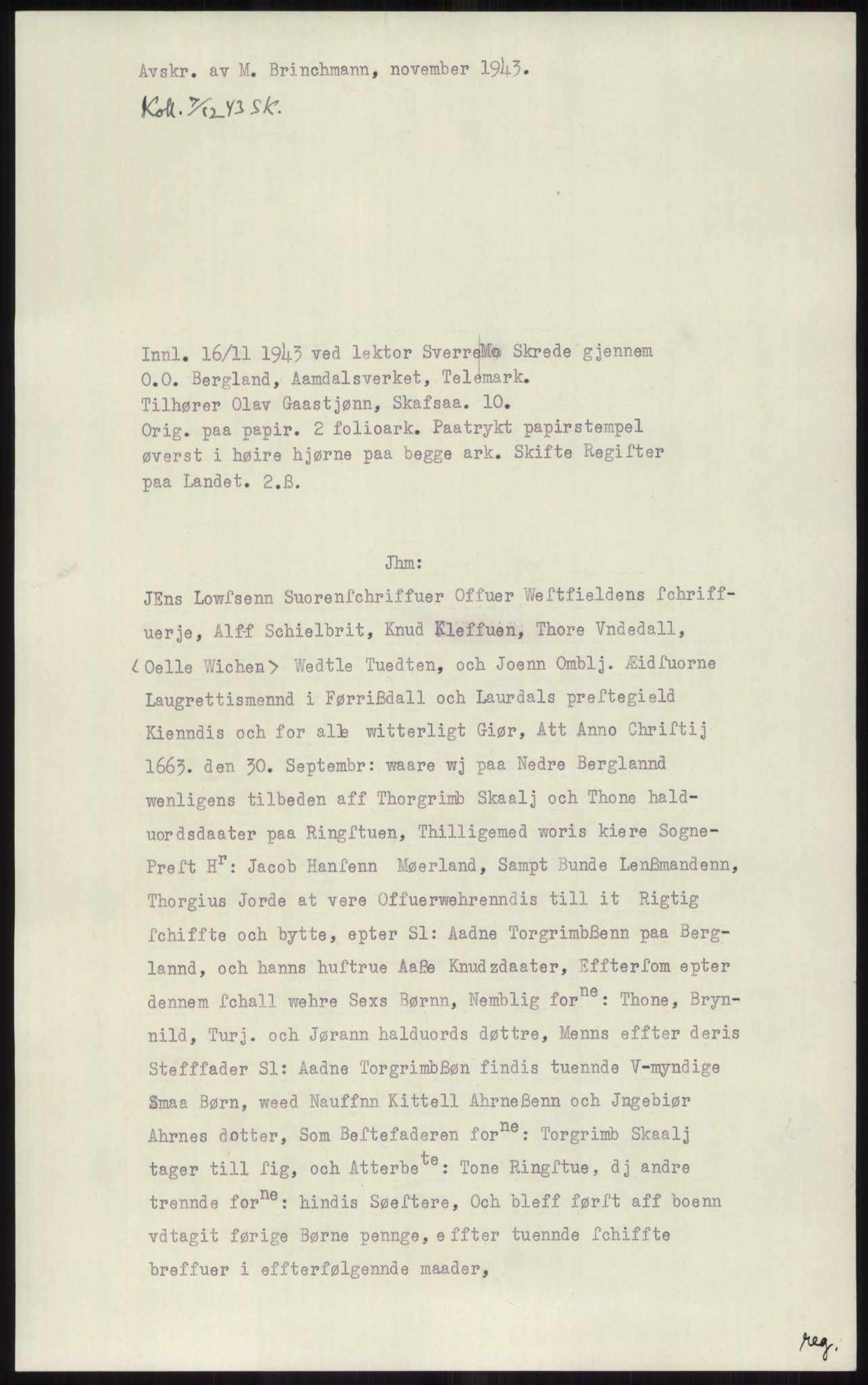 Samlinger til kildeutgivelse, Diplomavskriftsamlingen, RA/EA-4053/H/Ha, p. 1666