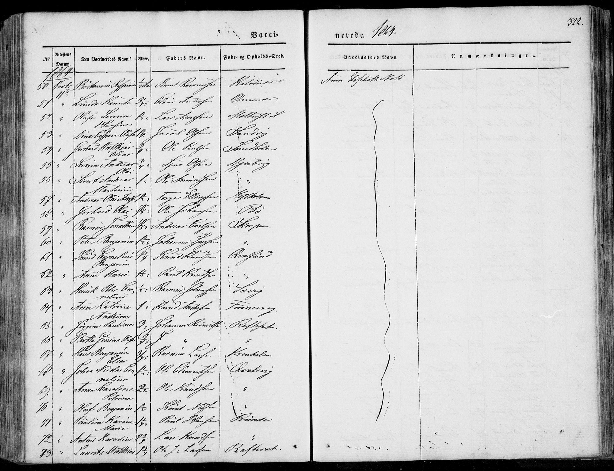 Ministerialprotokoller, klokkerbøker og fødselsregistre - Møre og Romsdal, AV/SAT-A-1454/507/L0070: Parish register (official) no. 507A05, 1842-1873, p. 322