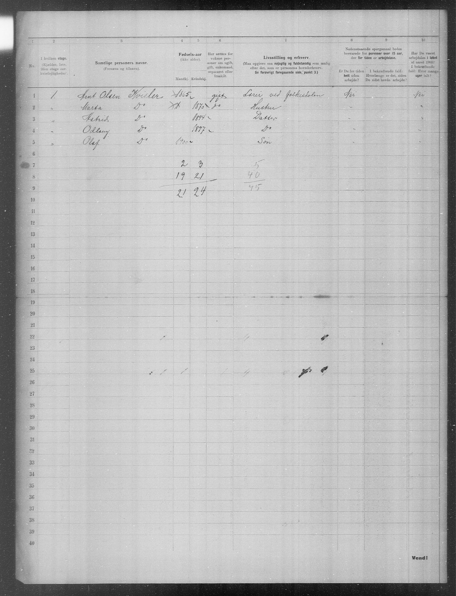 OBA, Municipal Census 1903 for Kristiania, 1903, p. 23789