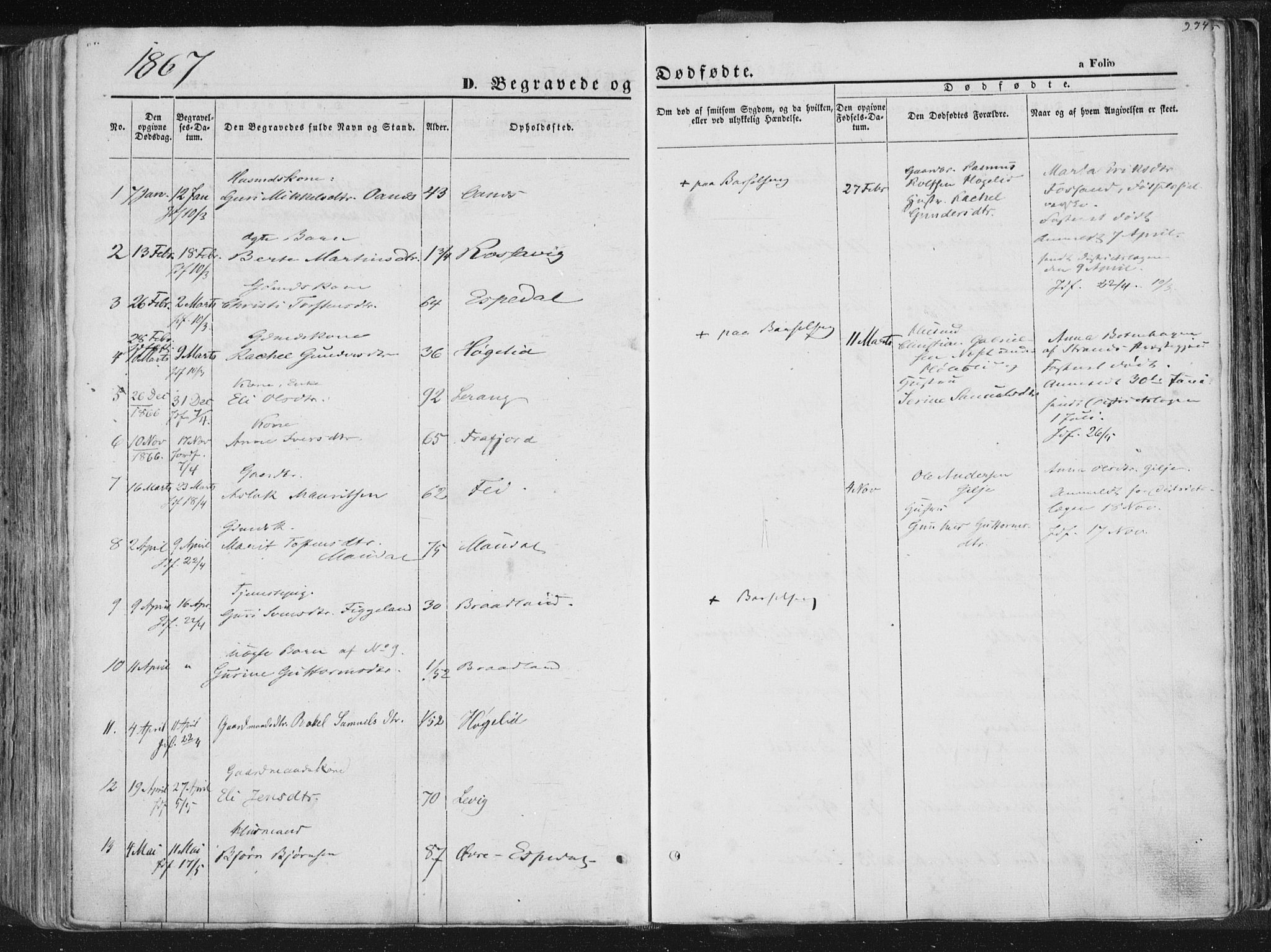 Høgsfjord sokneprestkontor, AV/SAST-A-101624/H/Ha/Haa/L0001: Parish register (official) no. A 1, 1854-1875, p. 294