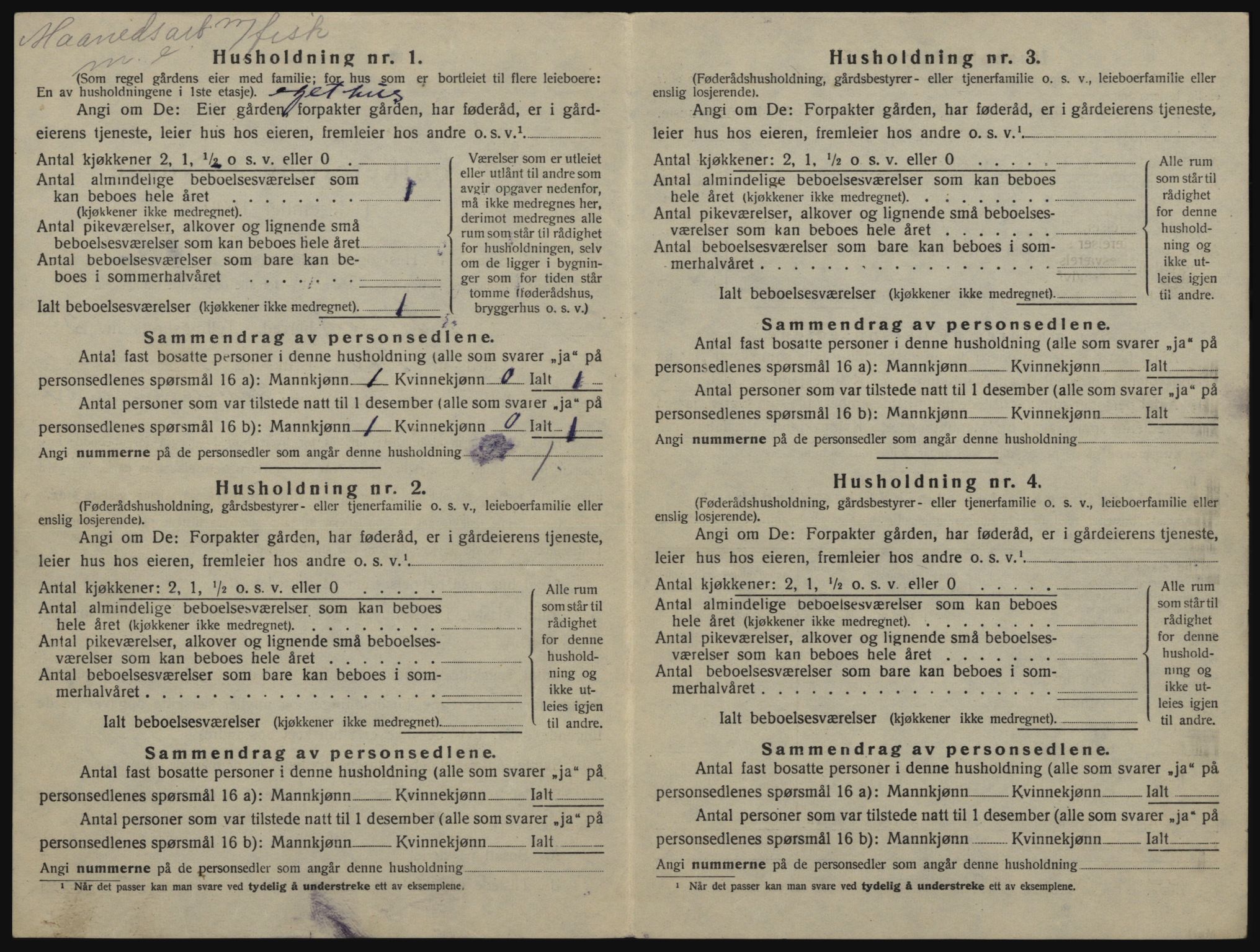 SATØ, 1920 census for Sørfjord, 1920, p. 226