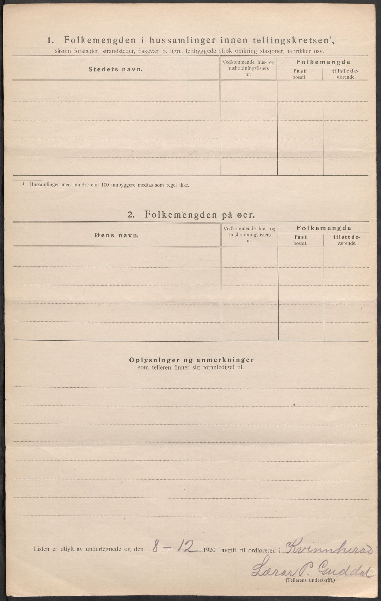 SAB, 1920 census for Kvinnherad, 1920, p. 51