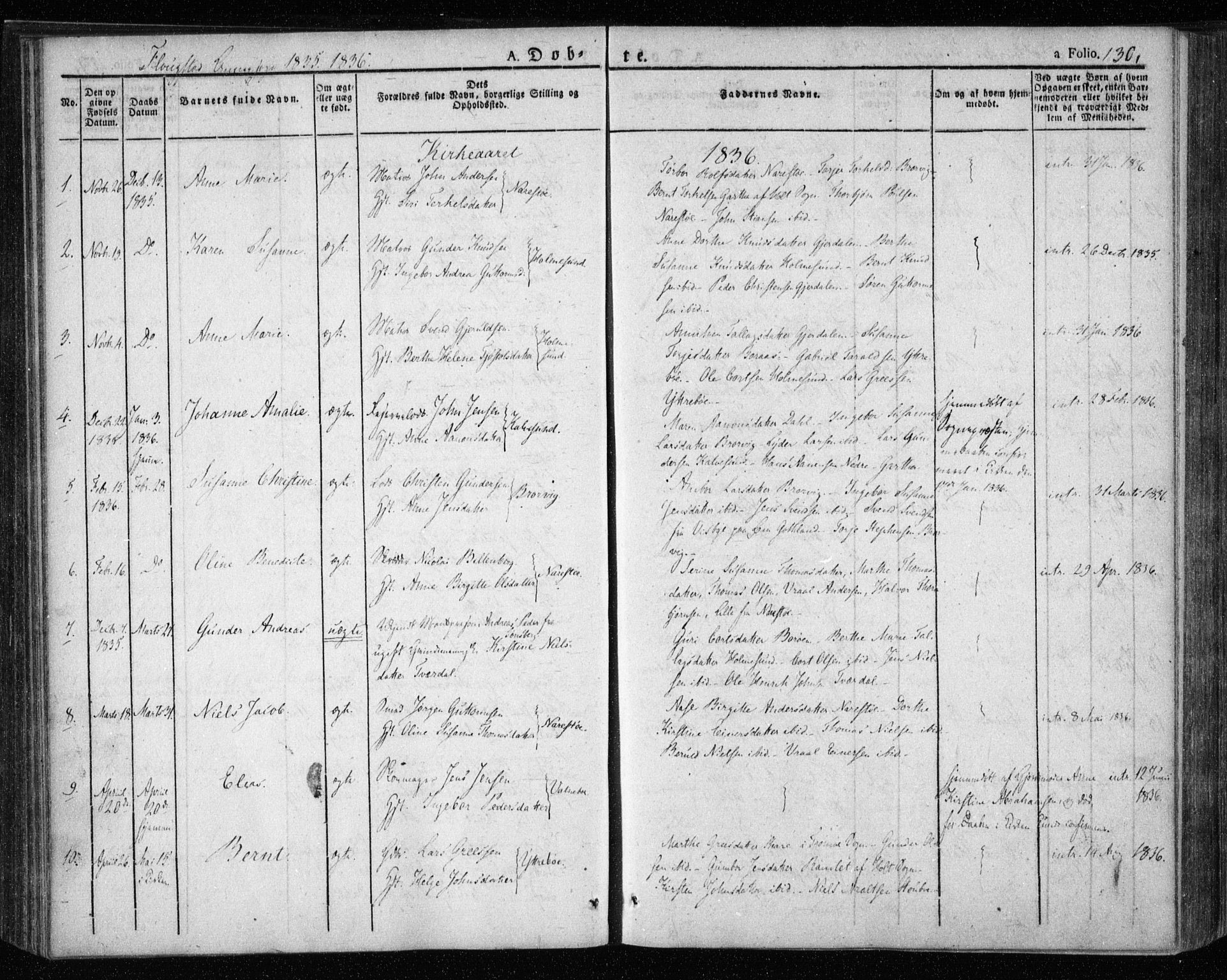 Dypvåg sokneprestkontor, AV/SAK-1111-0007/F/Fa/Faa/L0004: Parish register (official) no. A 4, 1824-1840, p. 130