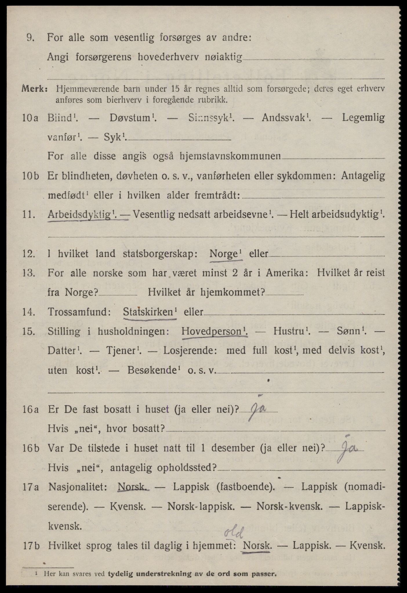 SAT, 1920 census for Meldal, 1920, p. 2408