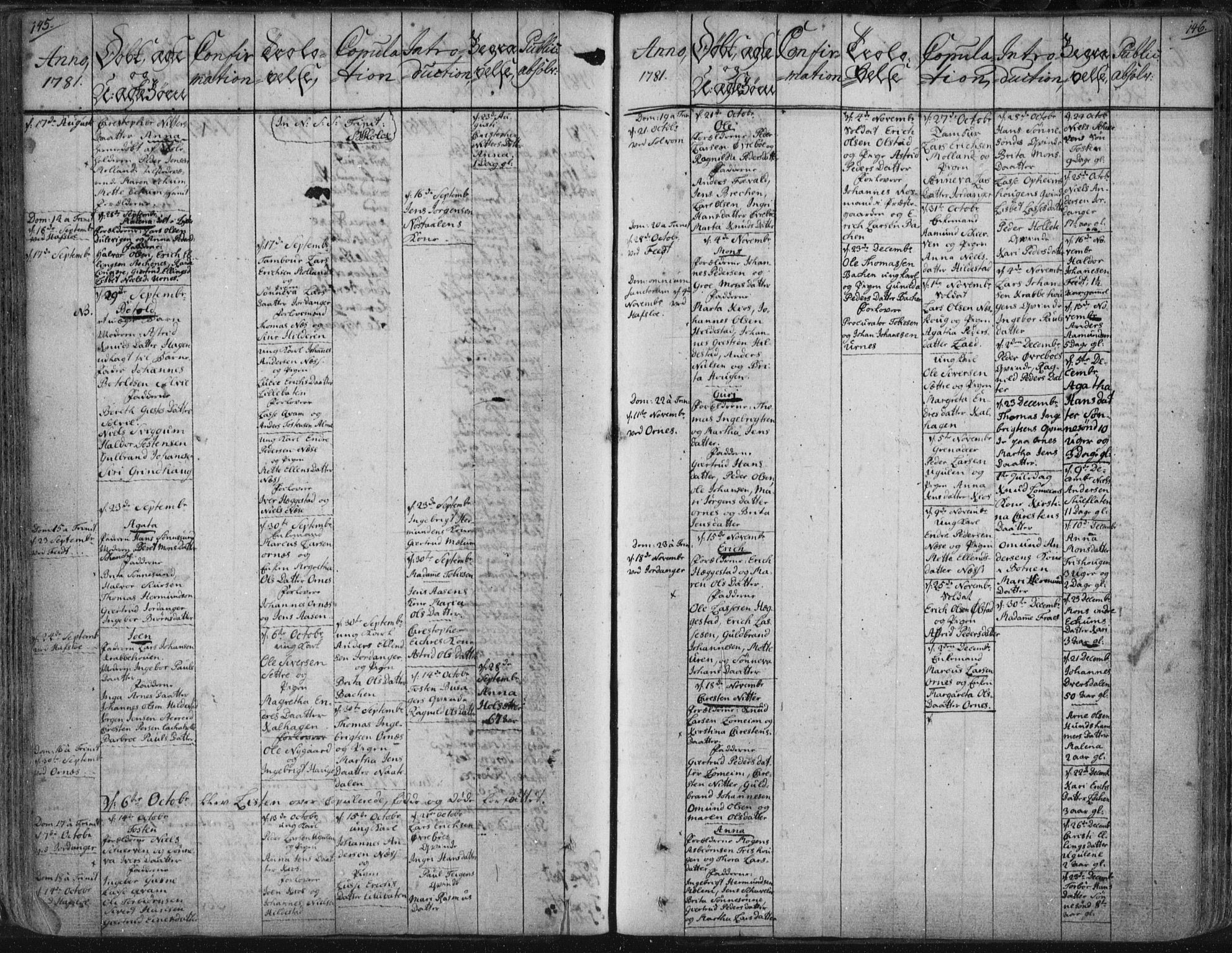 Hafslo sokneprestembete, AV/SAB-A-80301/H/Haa/Haaa/L0002: Parish register (official) no. A 2, 1755-1806, p. 145-146