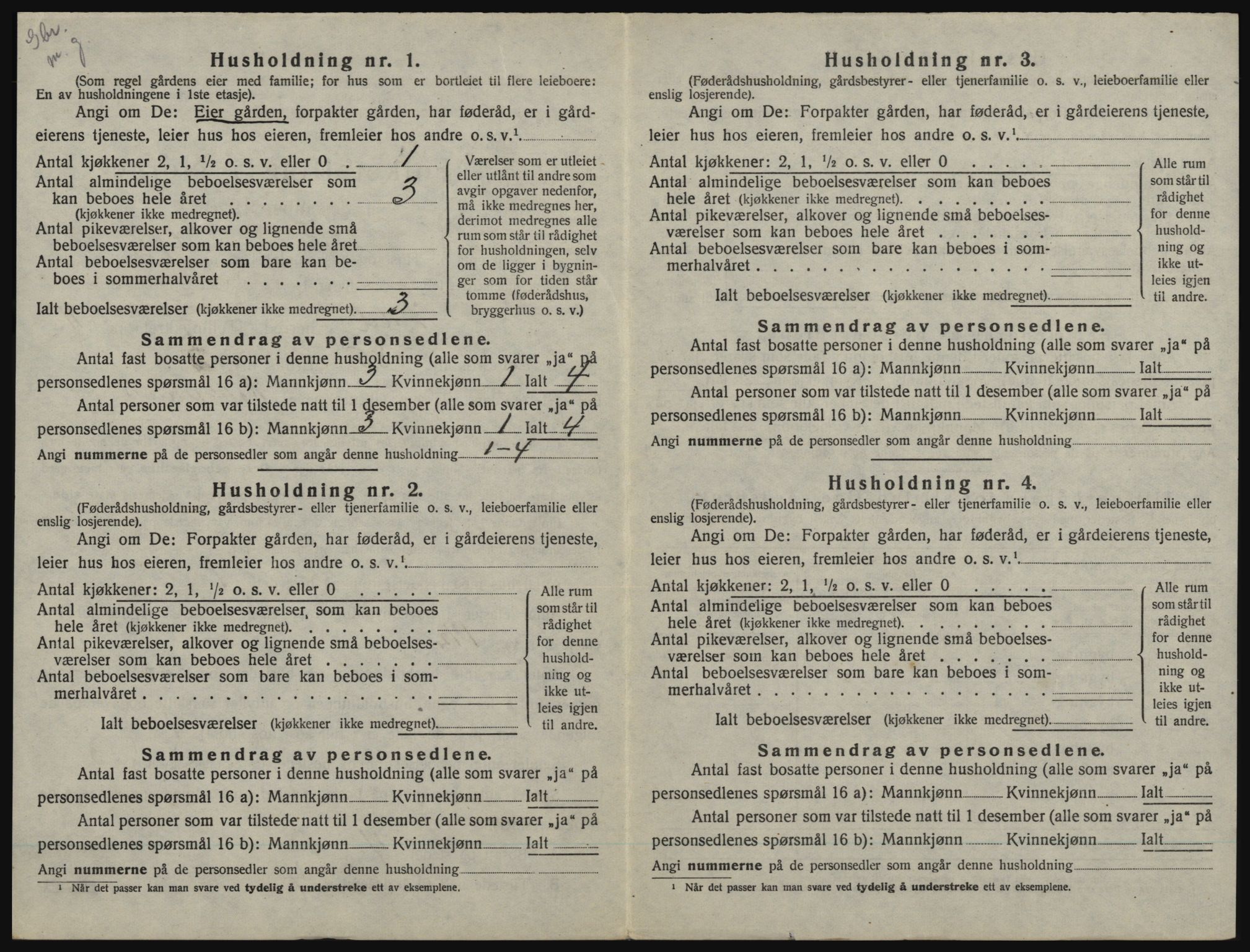 SAO, 1920 census for Idd, 1920, p. 1601