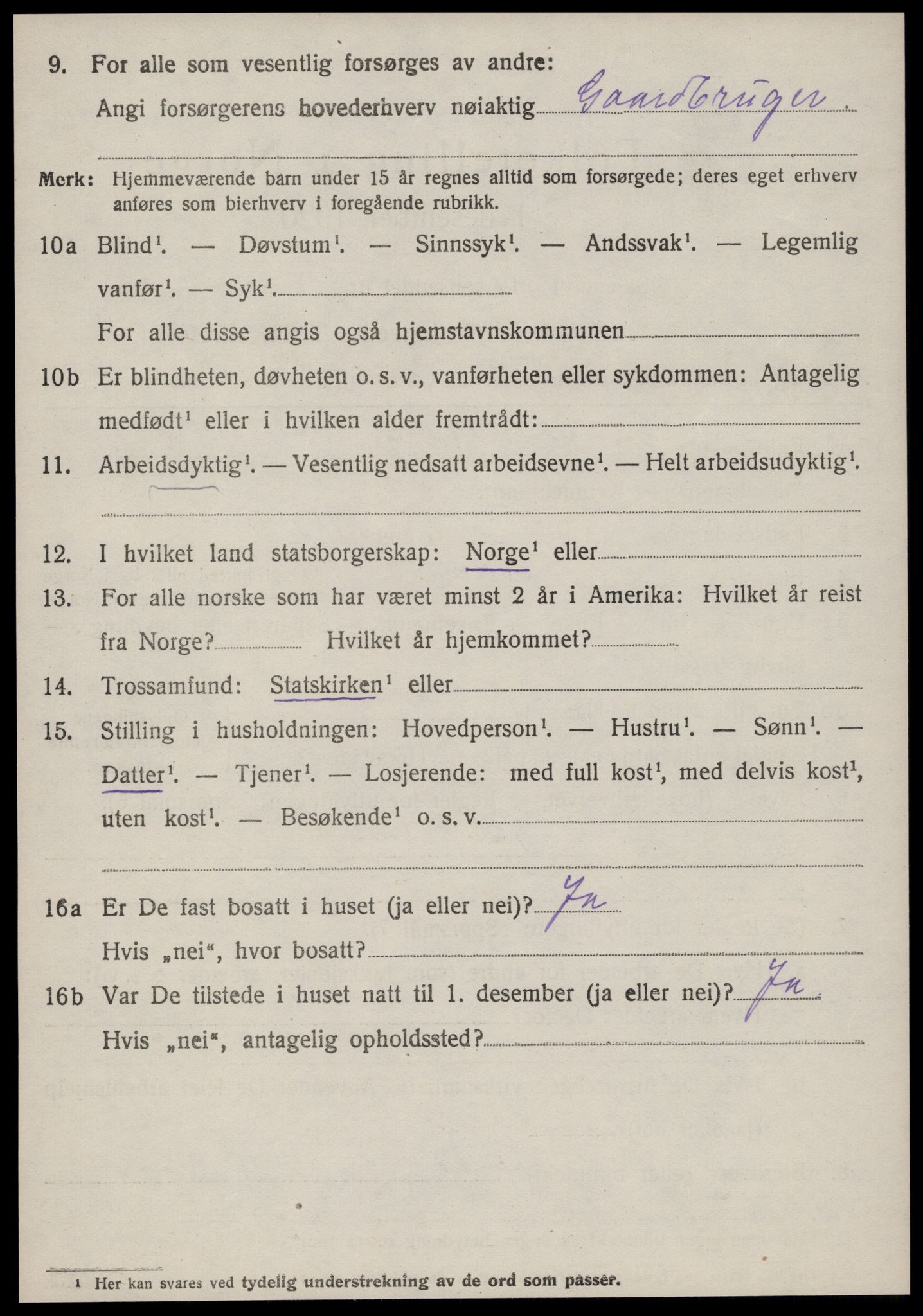SAT, 1920 census for Haram, 1920, p. 4790
