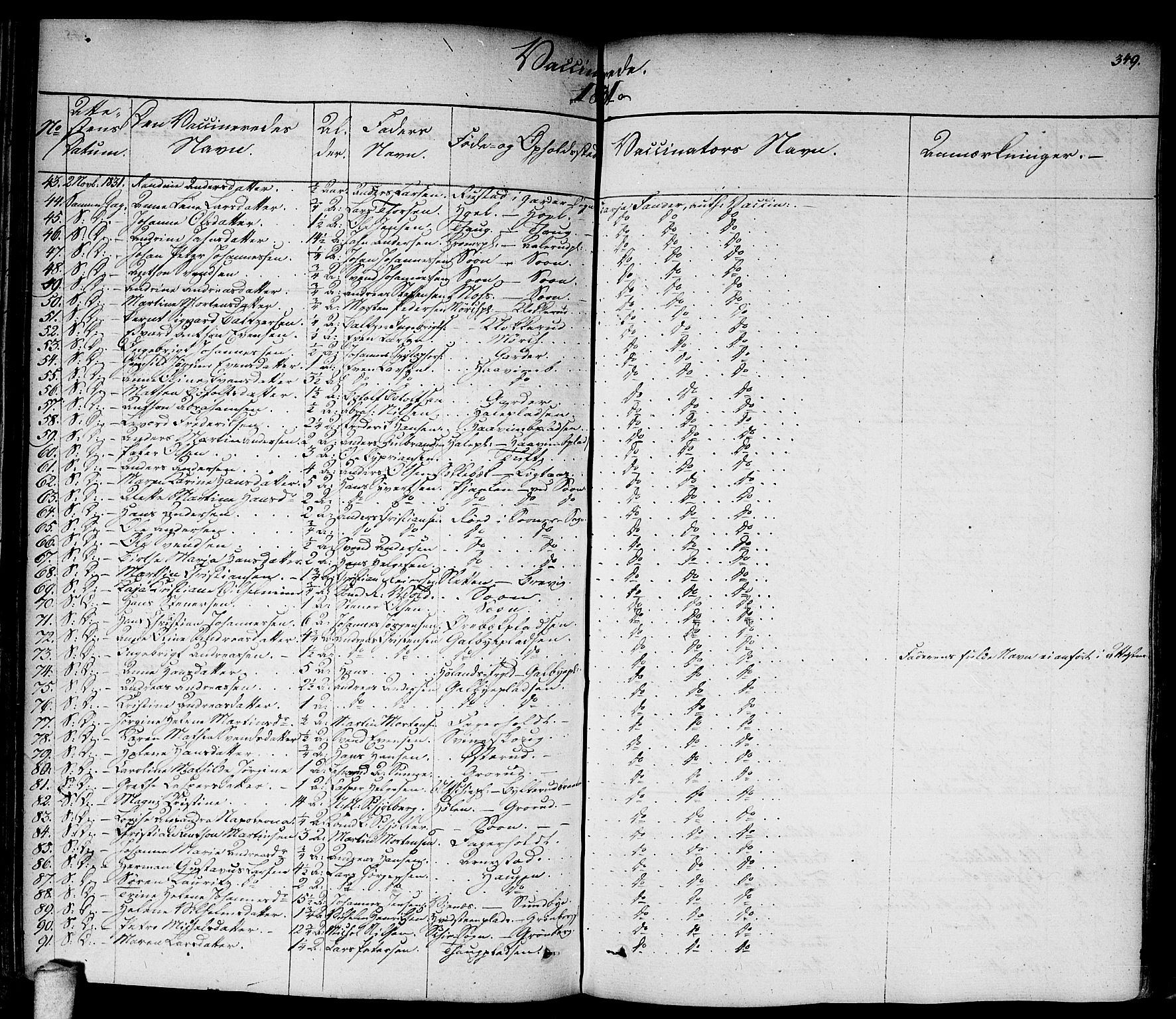 Vestby prestekontor Kirkebøker, AV/SAO-A-10893/F/Fa/L0006: Parish register (official) no. I 6, 1827-1849, p. 349