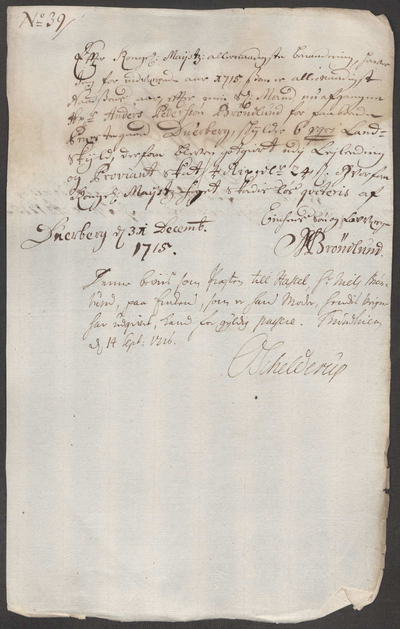 Rentekammeret inntil 1814, Reviderte regnskaper, Fogderegnskap, AV/RA-EA-4092/R67/L4681: Fogderegnskap Vesterålen, Andenes og Lofoten, 1715, p. 209