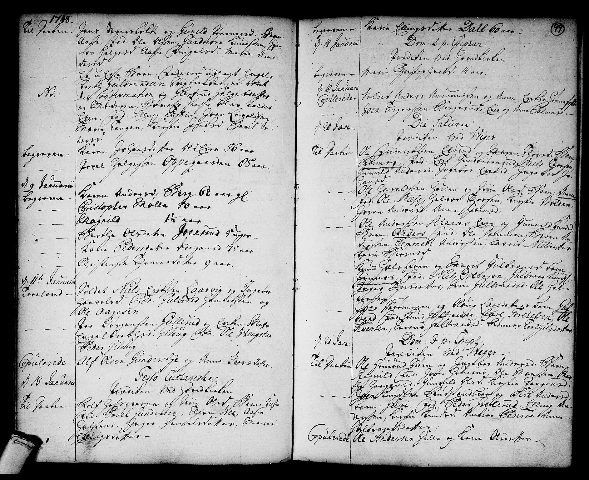 Norderhov kirkebøker, SAKO/A-237/F/Fa/L0003a: Parish register (official) no. 3, 1740-1757, p. 99
