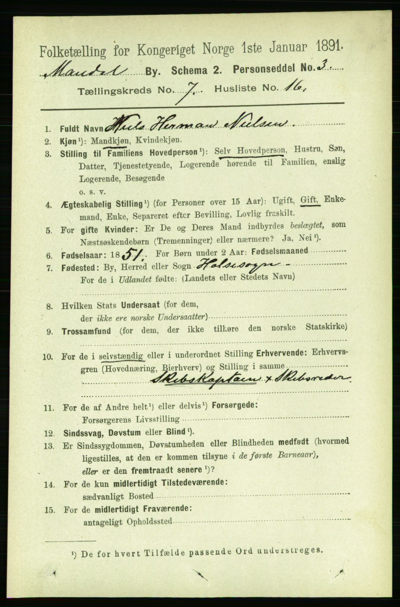 RA, 1891 census for 1002 Mandal, 1891, p. 2343