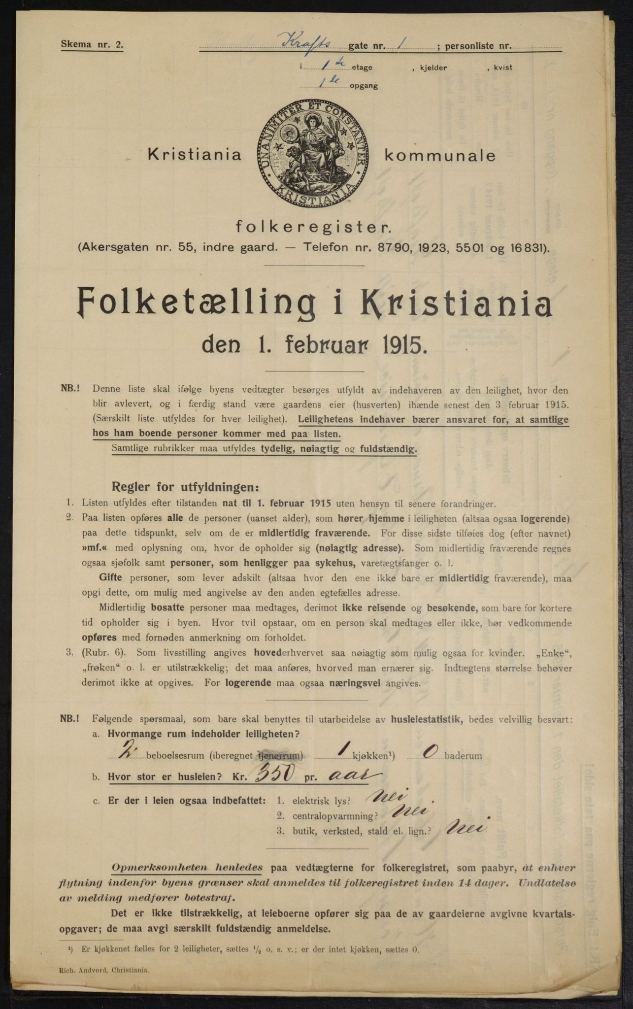 OBA, Municipal Census 1915 for Kristiania, 1915, p. 53432