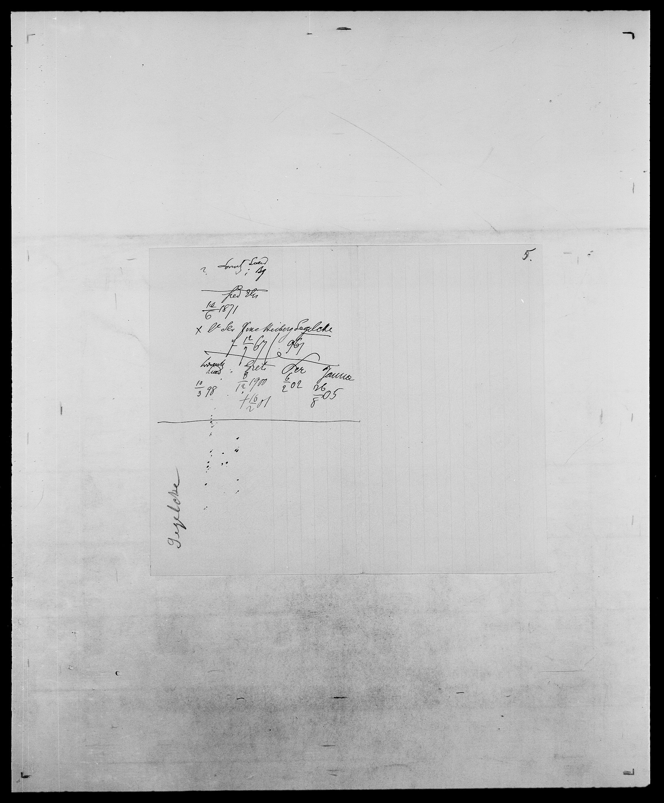 Delgobe, Charles Antoine - samling, AV/SAO-PAO-0038/D/Da/L0035: Schnabel - sjetman, p. 583