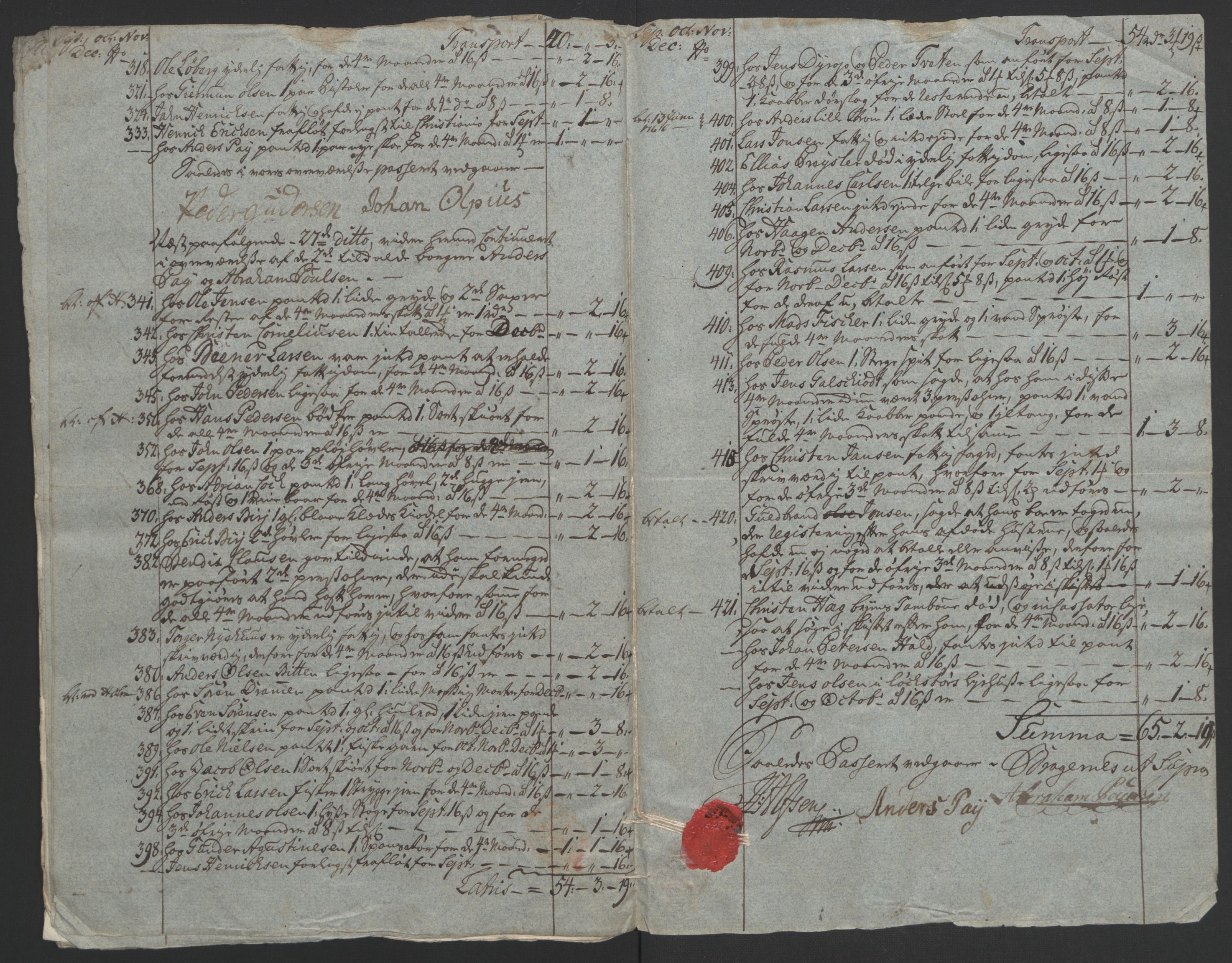 Rentekammeret inntil 1814, Reviderte regnskaper, Byregnskaper, AV/RA-EA-4066/R/Rf/L0119/0001: [F2] Kontribusjonsregnskap / Ekstraskatt, 1762-1767, p. 346