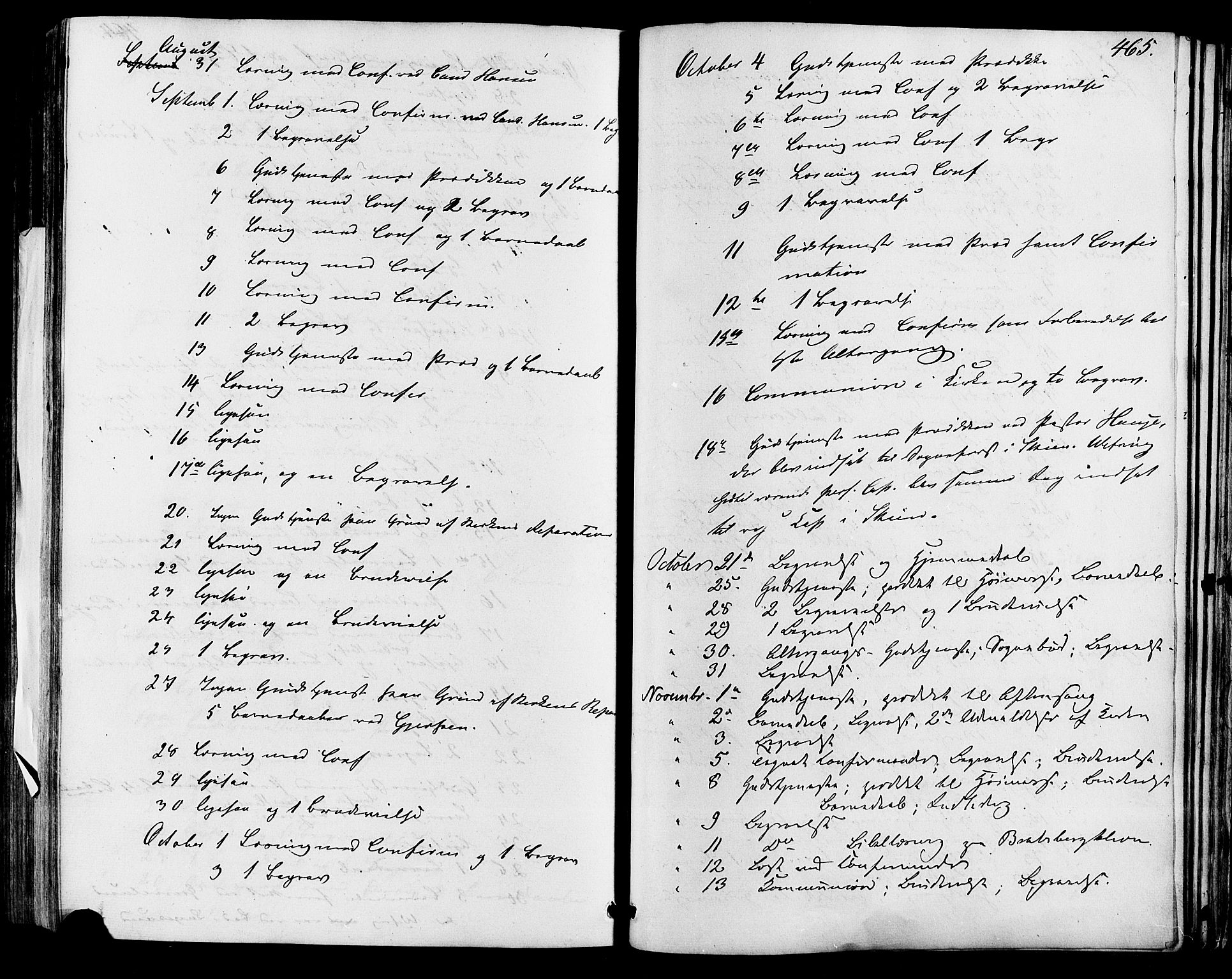 Skien kirkebøker, SAKO/A-302/F/Fa/L0007: Parish register (official) no. 7, 1856-1865, p. 465
