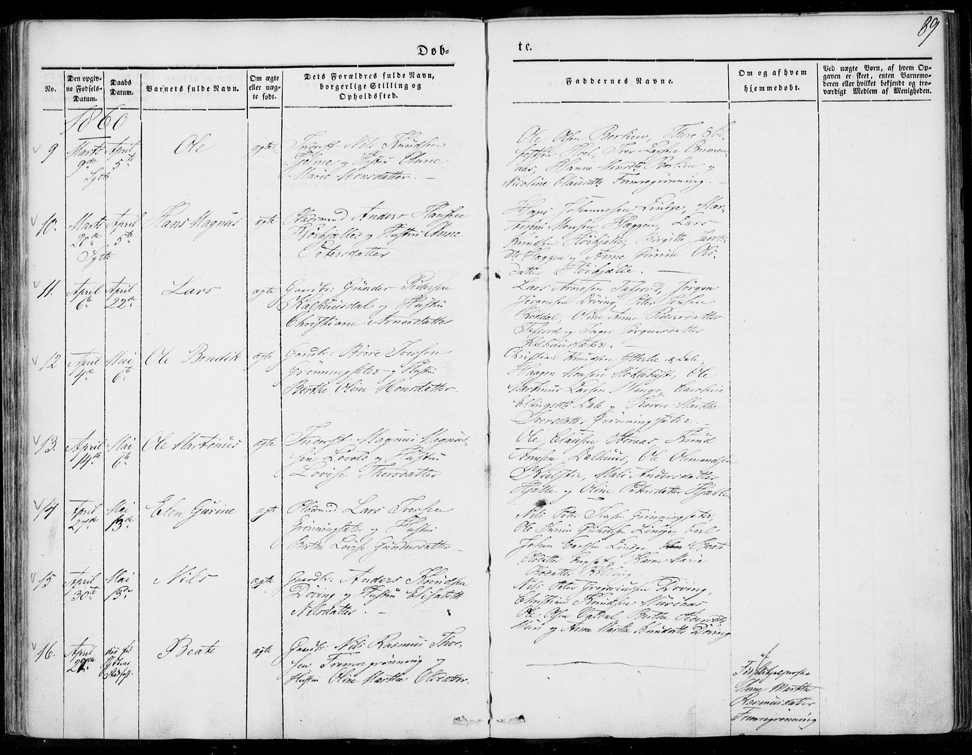 Ministerialprotokoller, klokkerbøker og fødselsregistre - Møre og Romsdal, AV/SAT-A-1454/519/L0249: Parish register (official) no. 519A08, 1846-1868, p. 89