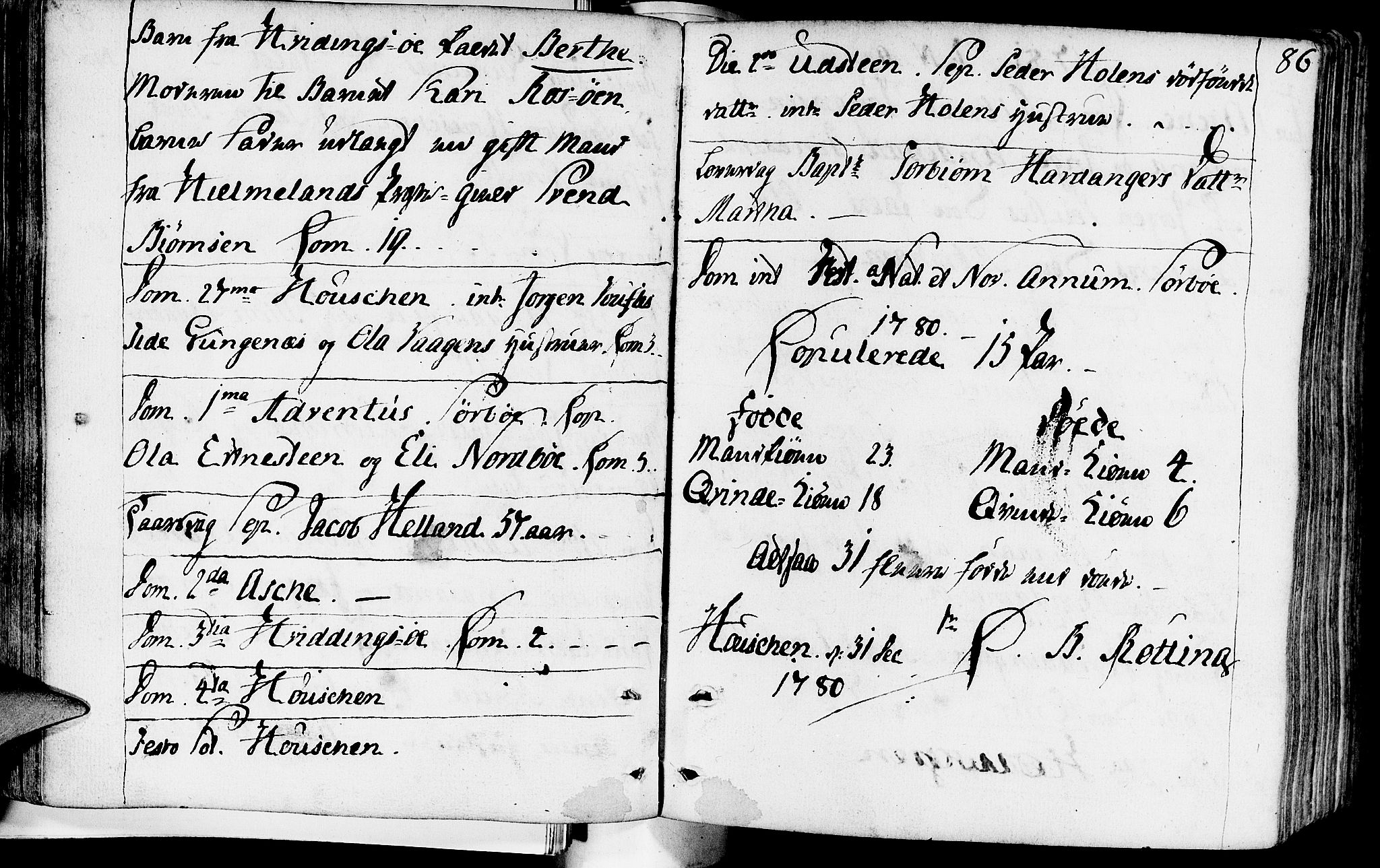 Rennesøy sokneprestkontor, SAST/A -101827/H/Ha/Haa/L0003: Parish register (official) no. A 3, 1772-1815, p. 86
