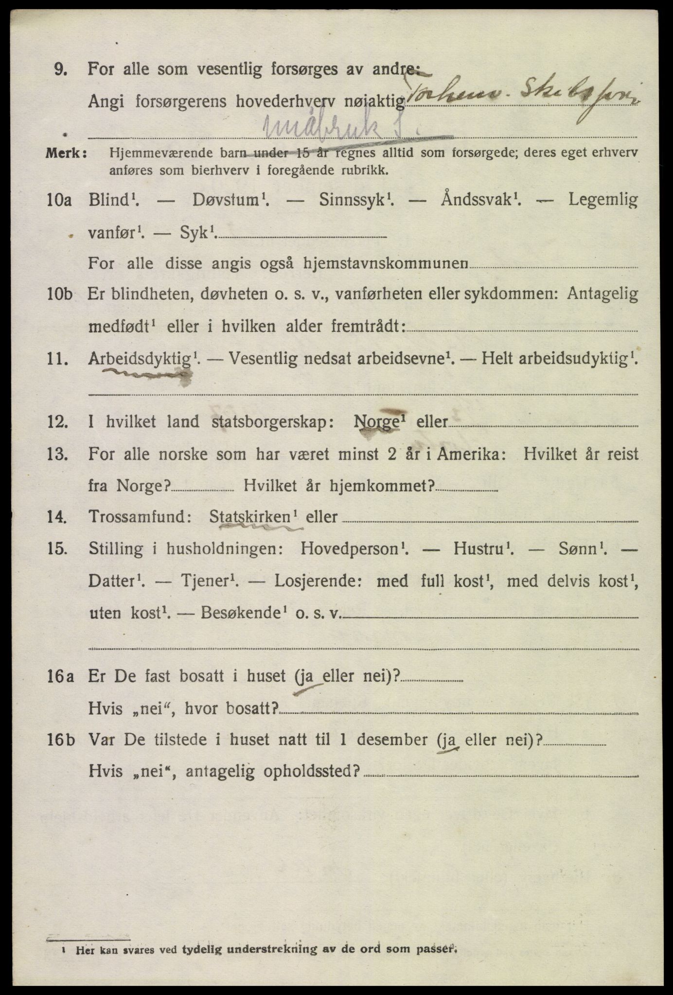 SAK, 1920 census for Flosta, 1920, p. 1145