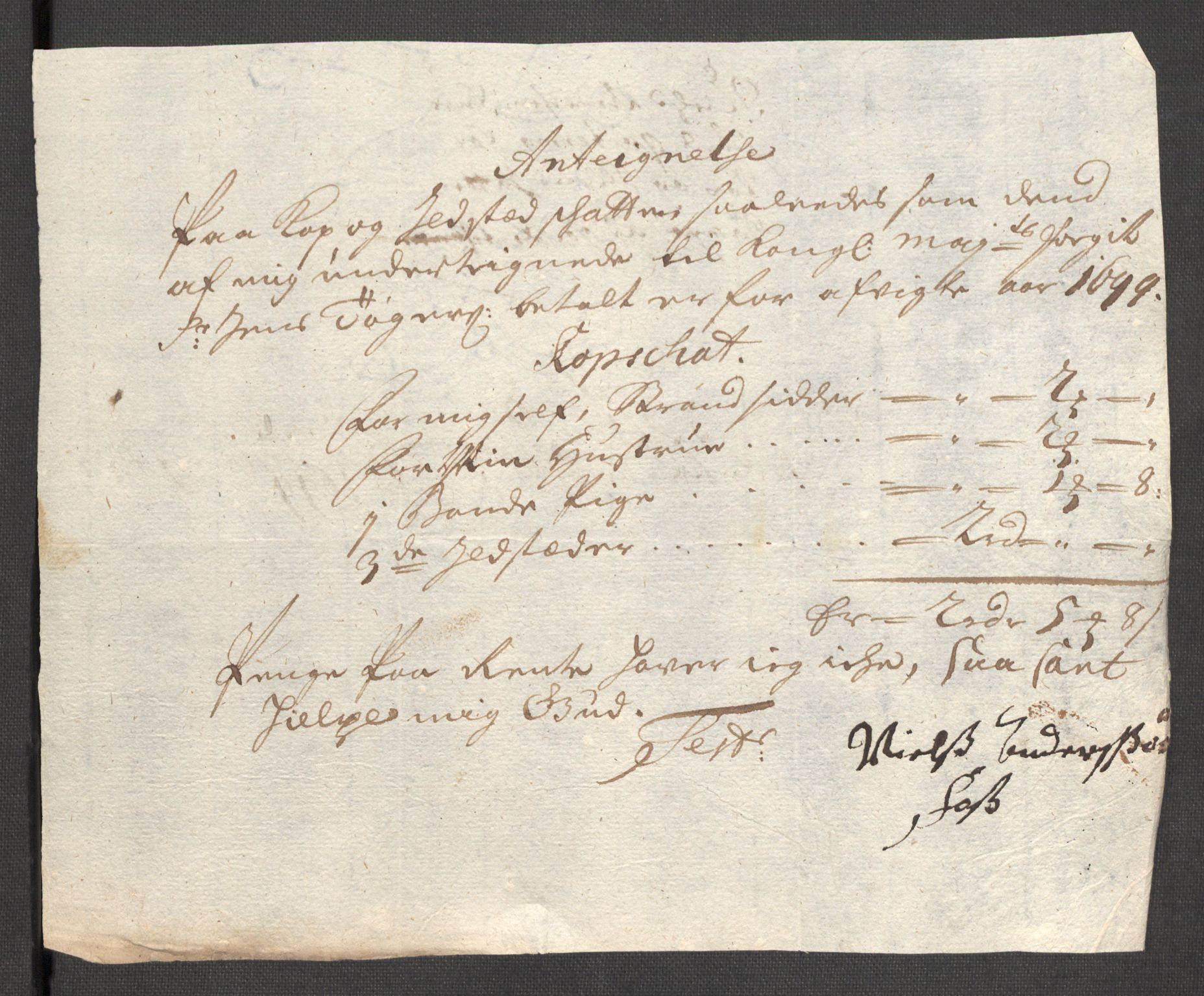 Rentekammeret inntil 1814, Reviderte regnskaper, Fogderegnskap, AV/RA-EA-4092/R53/L3424: Fogderegnskap Sunn- og Nordfjord, 1699, p. 414