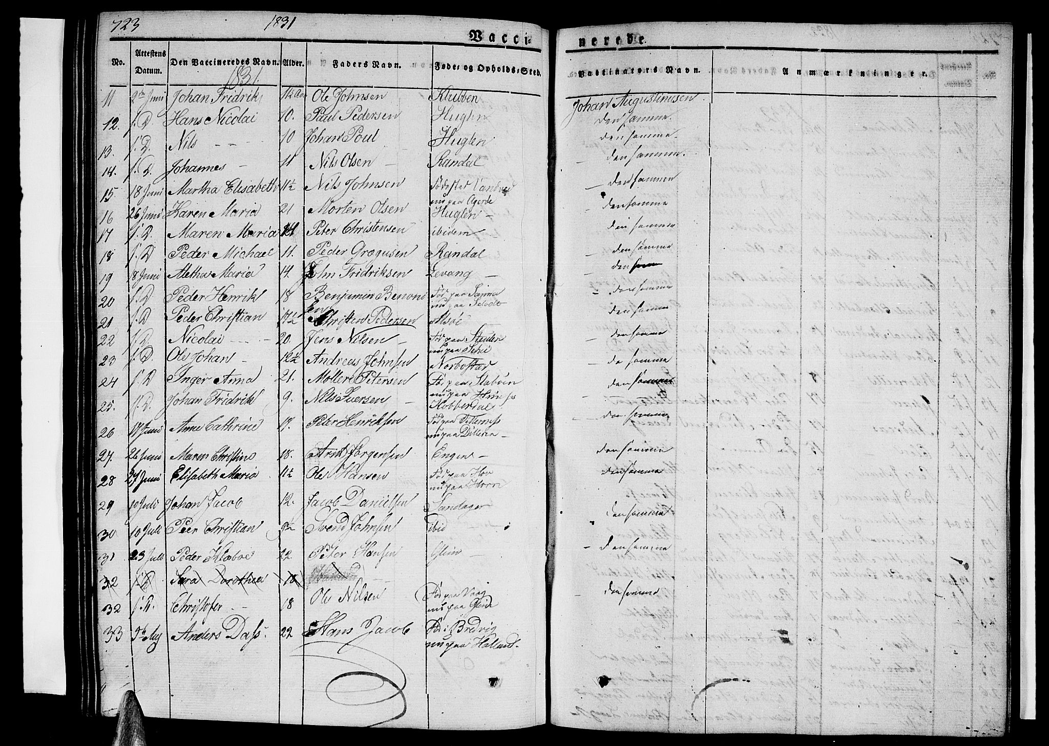 Ministerialprotokoller, klokkerbøker og fødselsregistre - Nordland, AV/SAT-A-1459/838/L0548: Parish register (official) no. 838A06, 1829-1839, p. 723-724