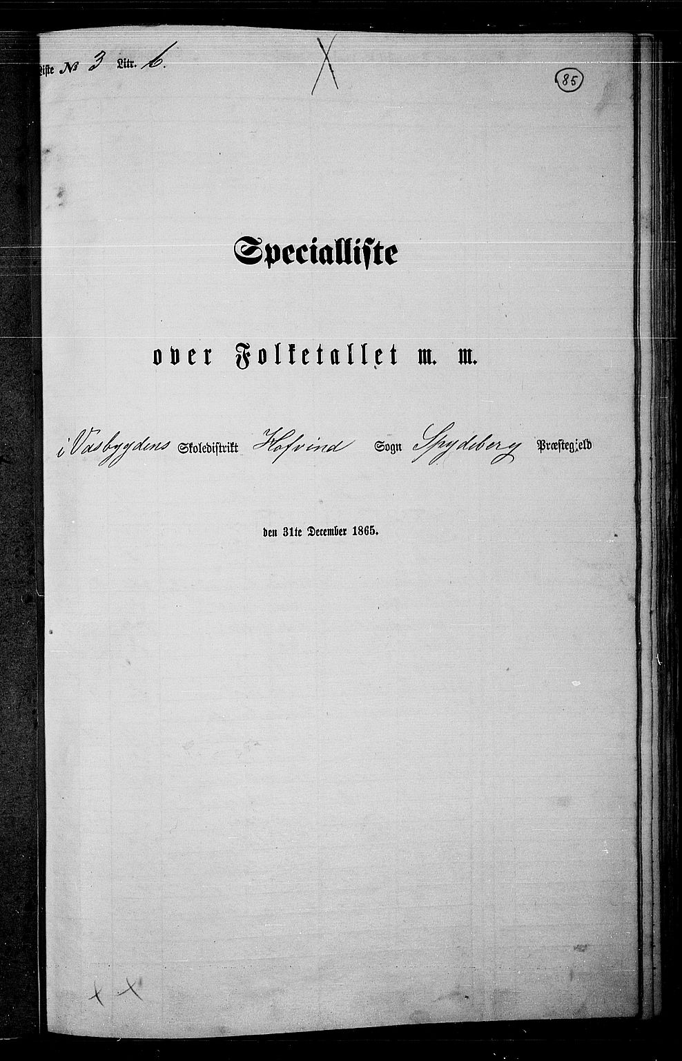 RA, 1865 census for Spydeberg, 1865, p. 76