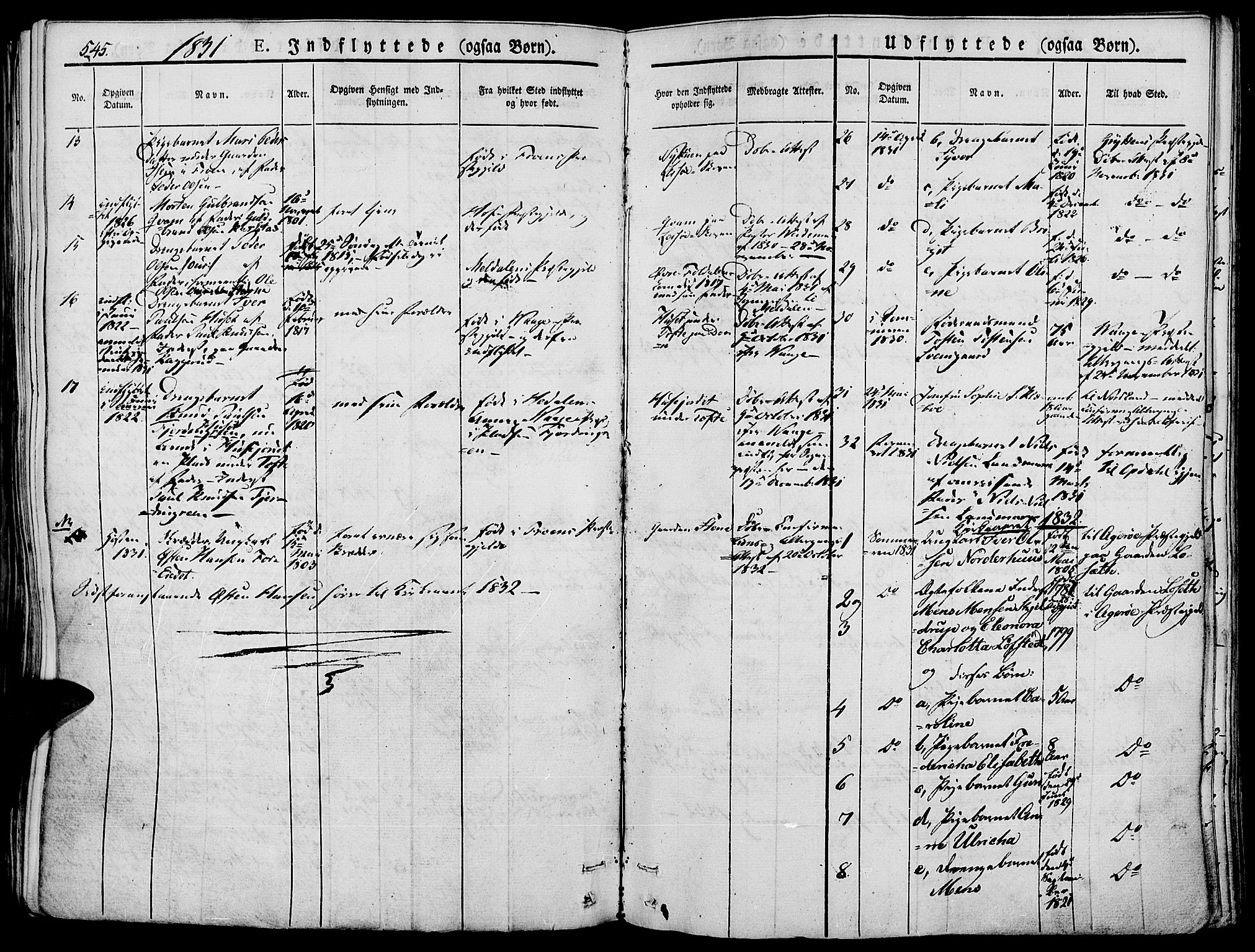 Lesja prestekontor, AV/SAH-PREST-068/H/Ha/Haa/L0005: Parish register (official) no. 5, 1830-1842, p. 545