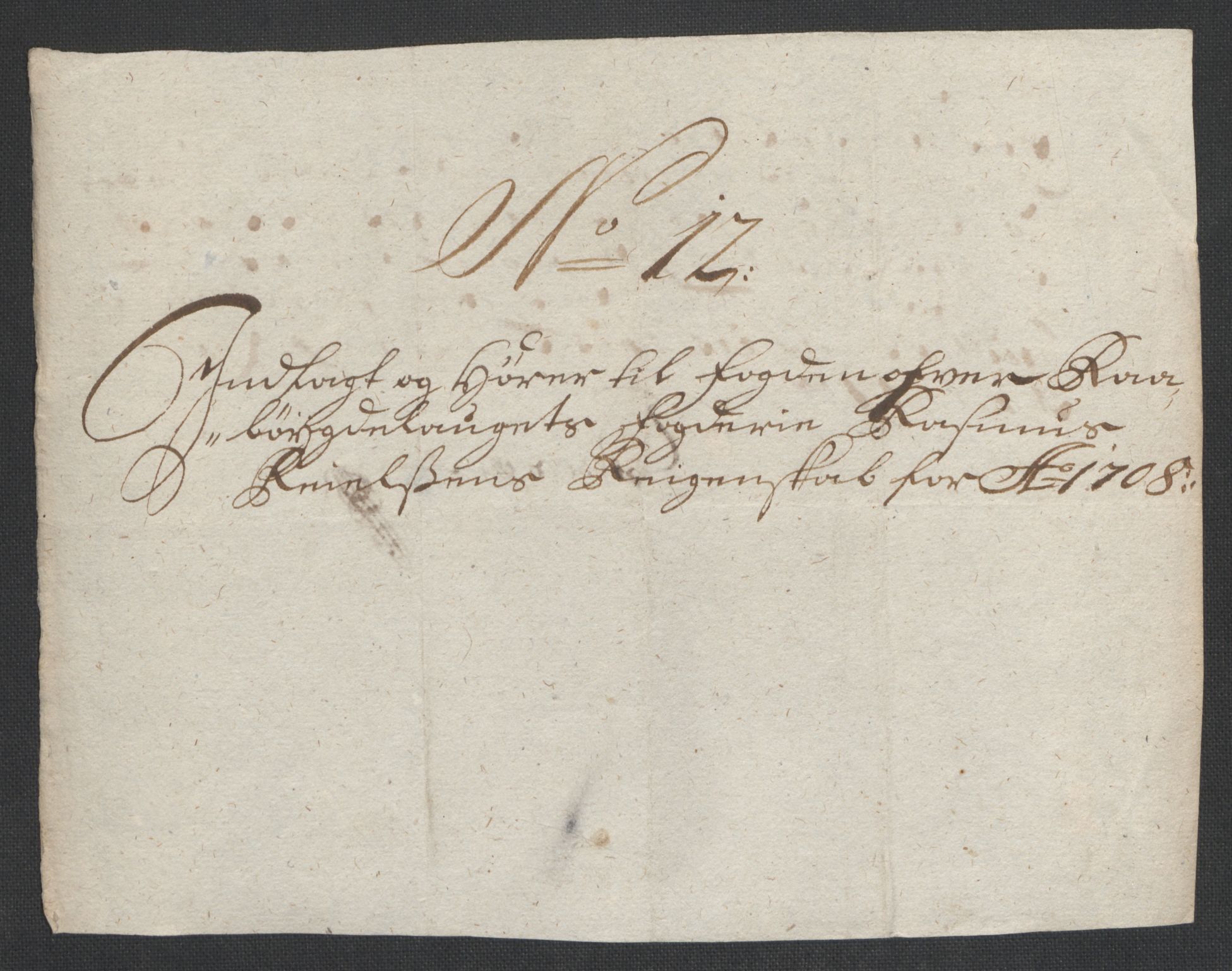 Rentekammeret inntil 1814, Reviderte regnskaper, Fogderegnskap, AV/RA-EA-4092/R40/L2448: Fogderegnskap Råbyggelag, 1706-1708, p. 352