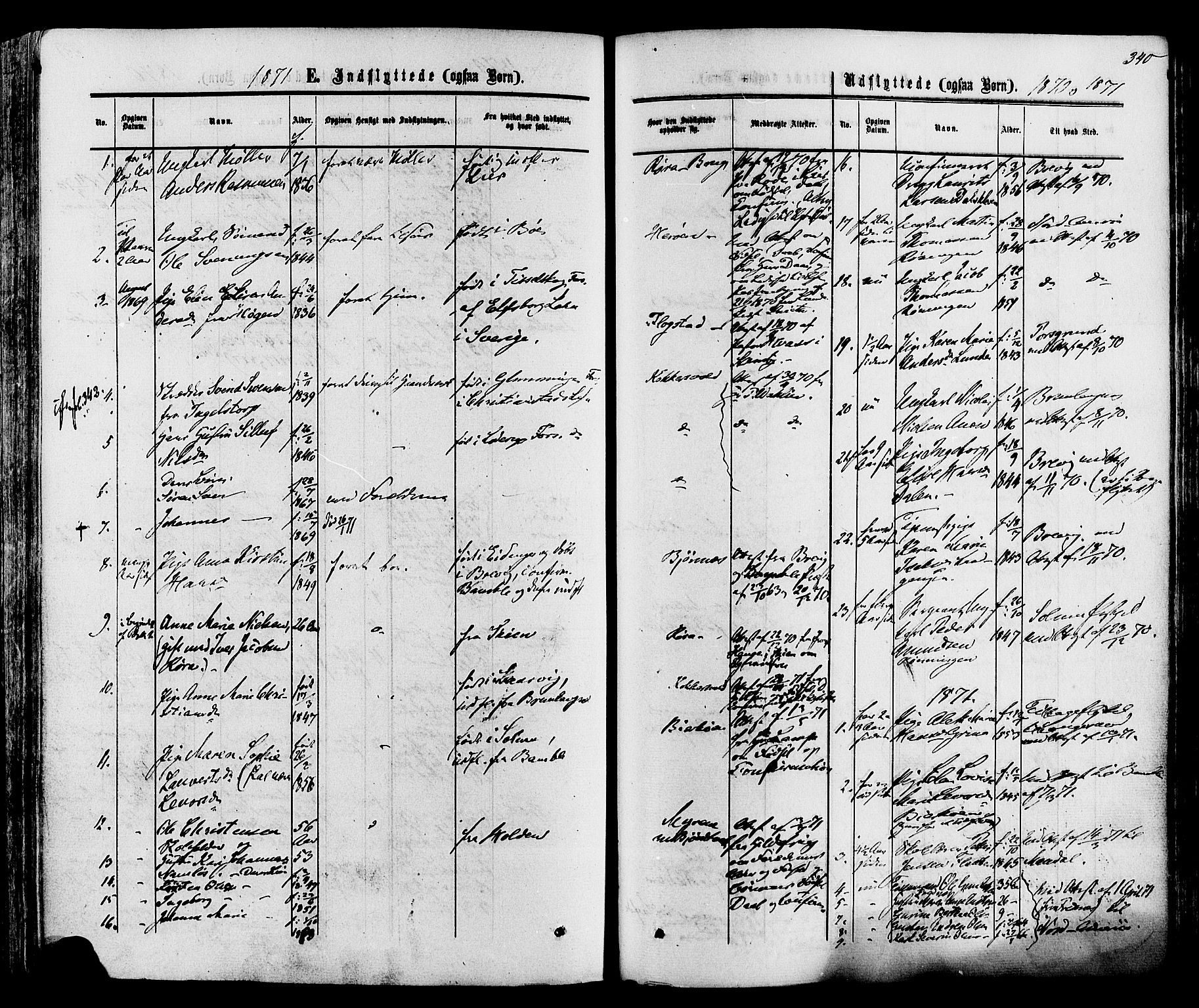 Eidanger kirkebøker, SAKO/A-261/F/Fa/L0010: Parish register (official) no. 10, 1859-1874, p. 340