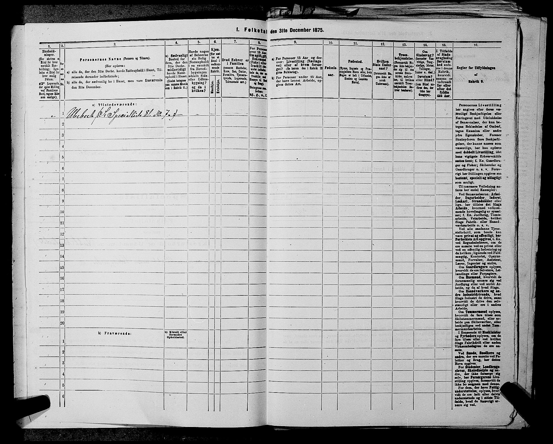 RA, 1875 census for 0226P Sørum, 1875, p. 636