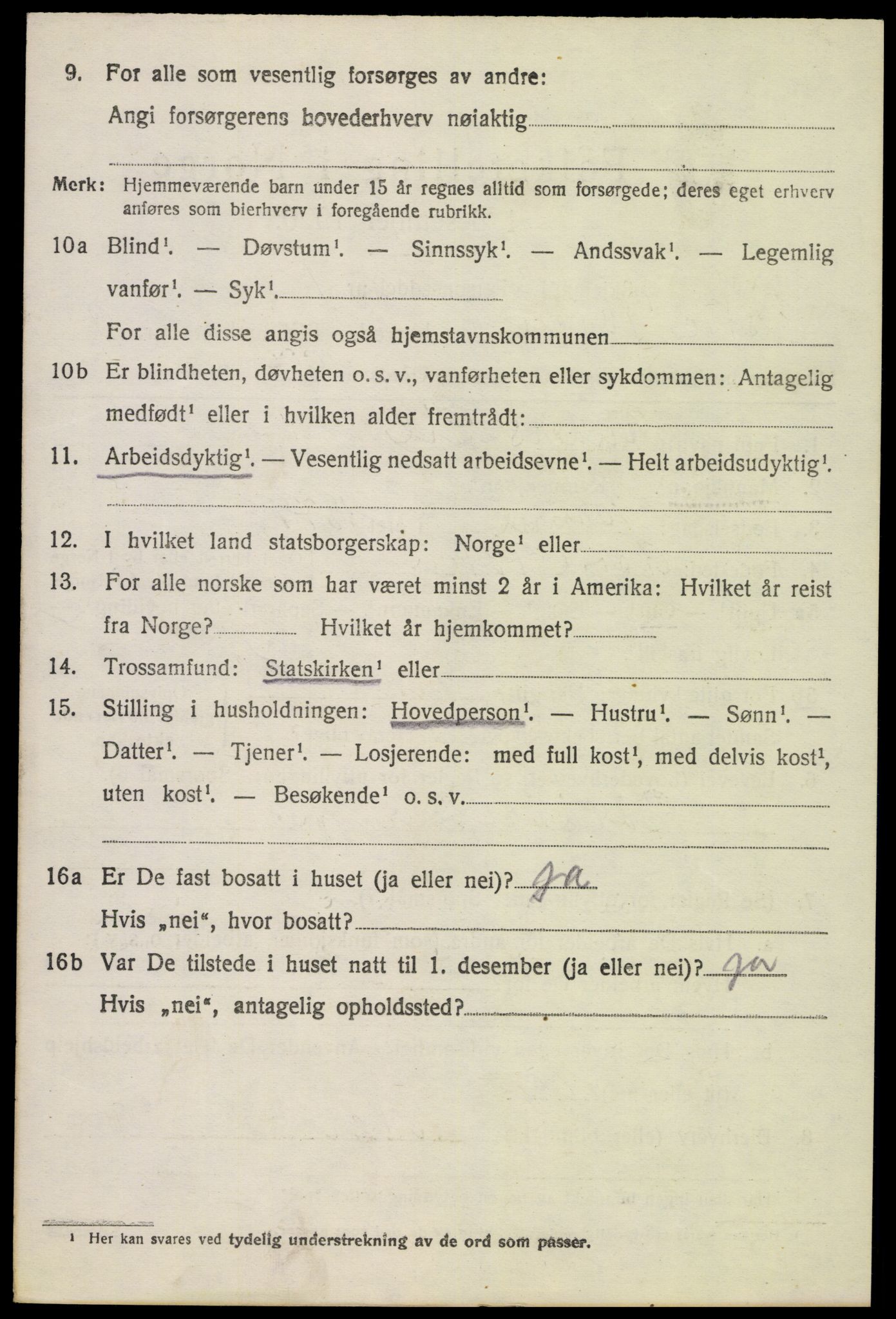 SAH, 1920 census for Østre Toten, 1920, p. 18139