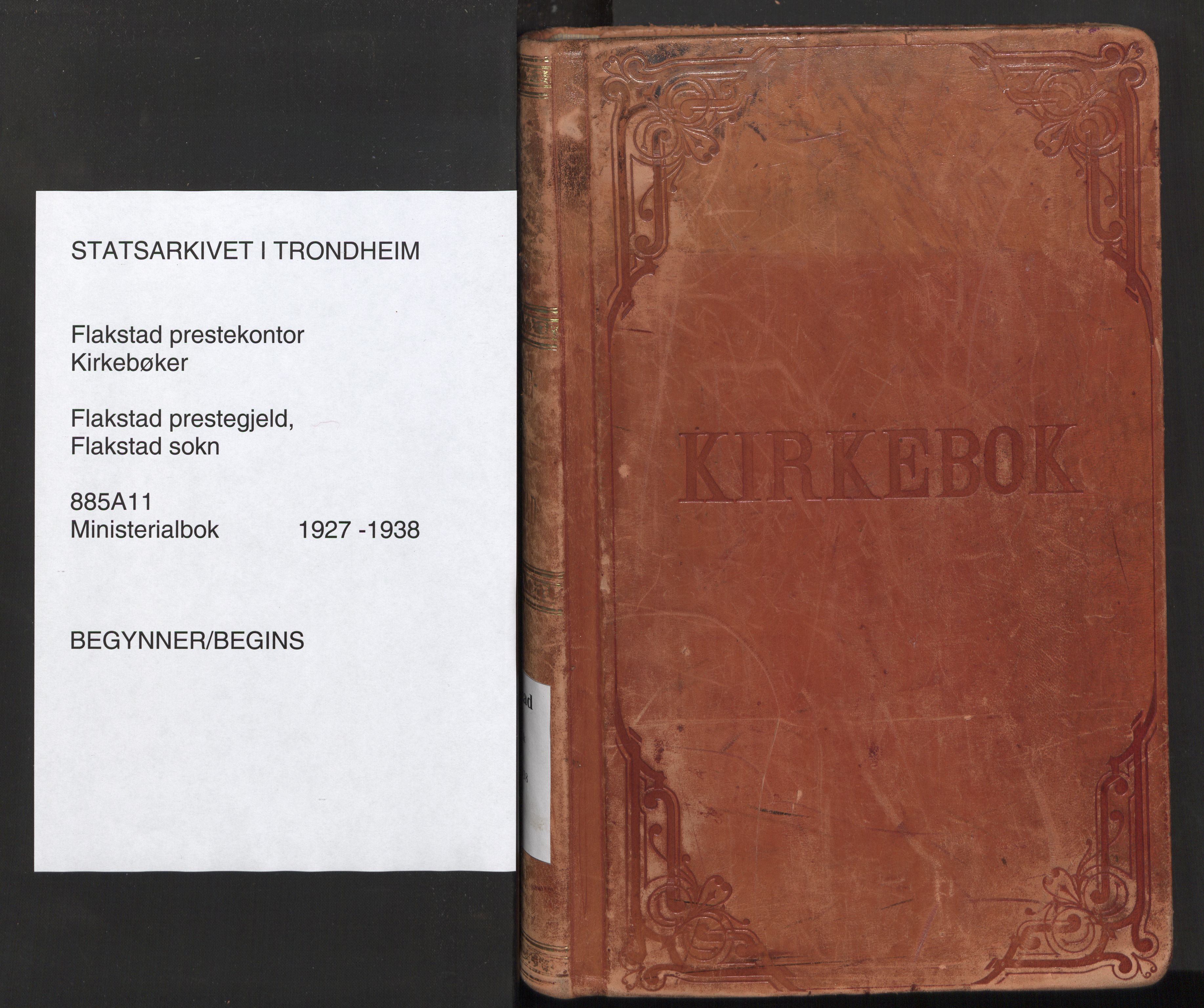 Ministerialprotokoller, klokkerbøker og fødselsregistre - Nordland, SAT/A-1459/885/L1211: Parish register (official) no. 885A11, 1927-1938