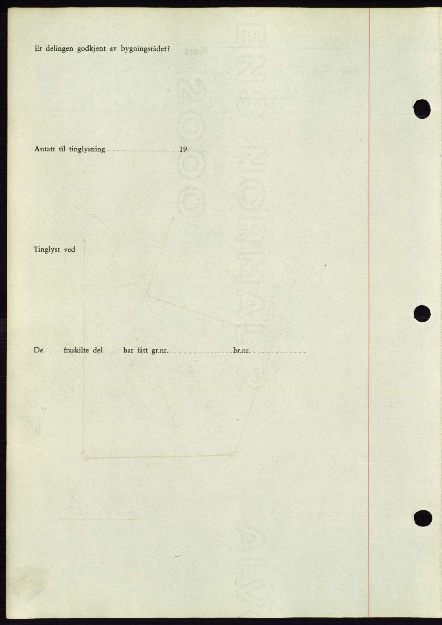 Søre Sunnmøre sorenskriveri, AV/SAT-A-4122/1/2/2C/L0075: Mortgage book no. 1A, 1943-1943, Diary no: : 883/1943