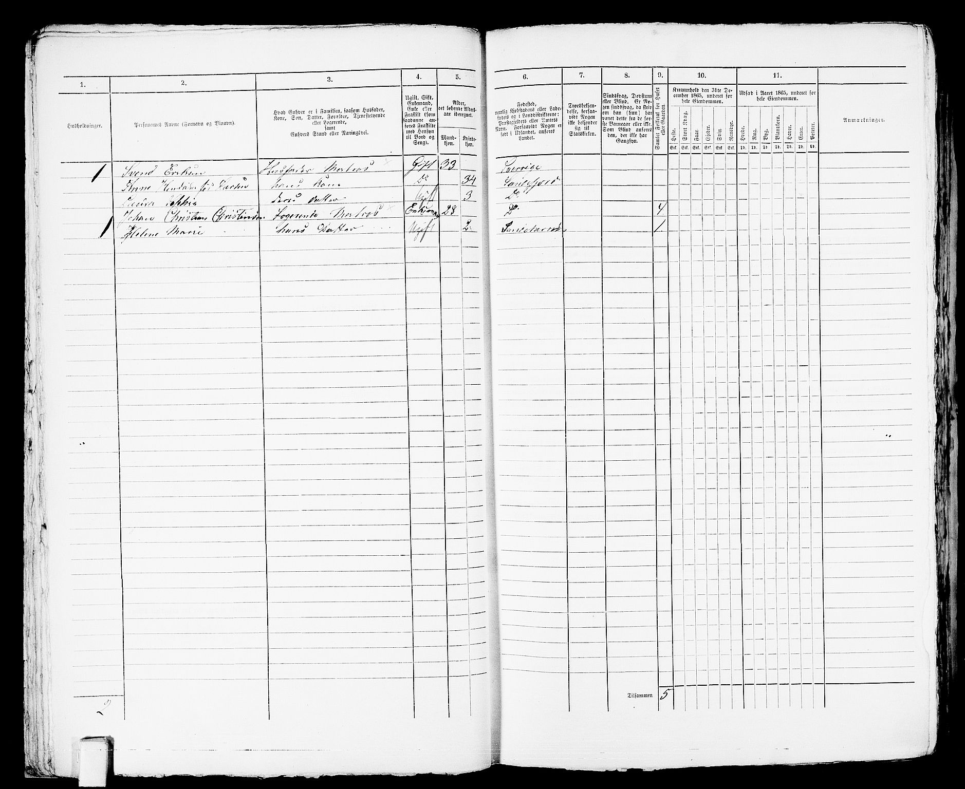 RA, 1865 census for Sandeherred/Sandefjord, 1865, p. 47