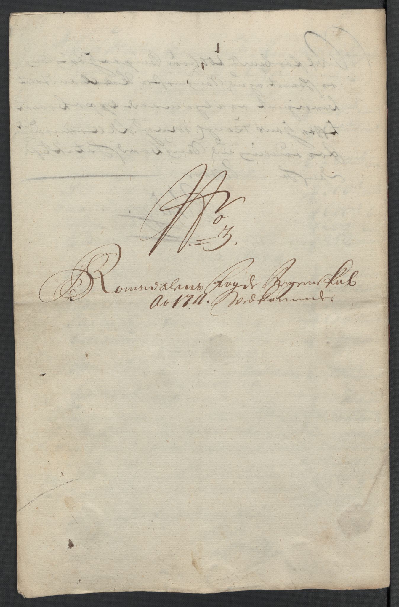 Rentekammeret inntil 1814, Reviderte regnskaper, Fogderegnskap, RA/EA-4092/R55/L3660: Fogderegnskap Romsdal, 1711, p. 116