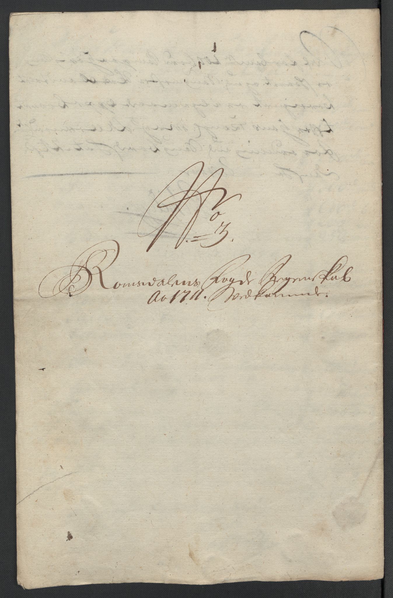 Rentekammeret inntil 1814, Reviderte regnskaper, Fogderegnskap, AV/RA-EA-4092/R55/L3660: Fogderegnskap Romsdal, 1711, p. 116