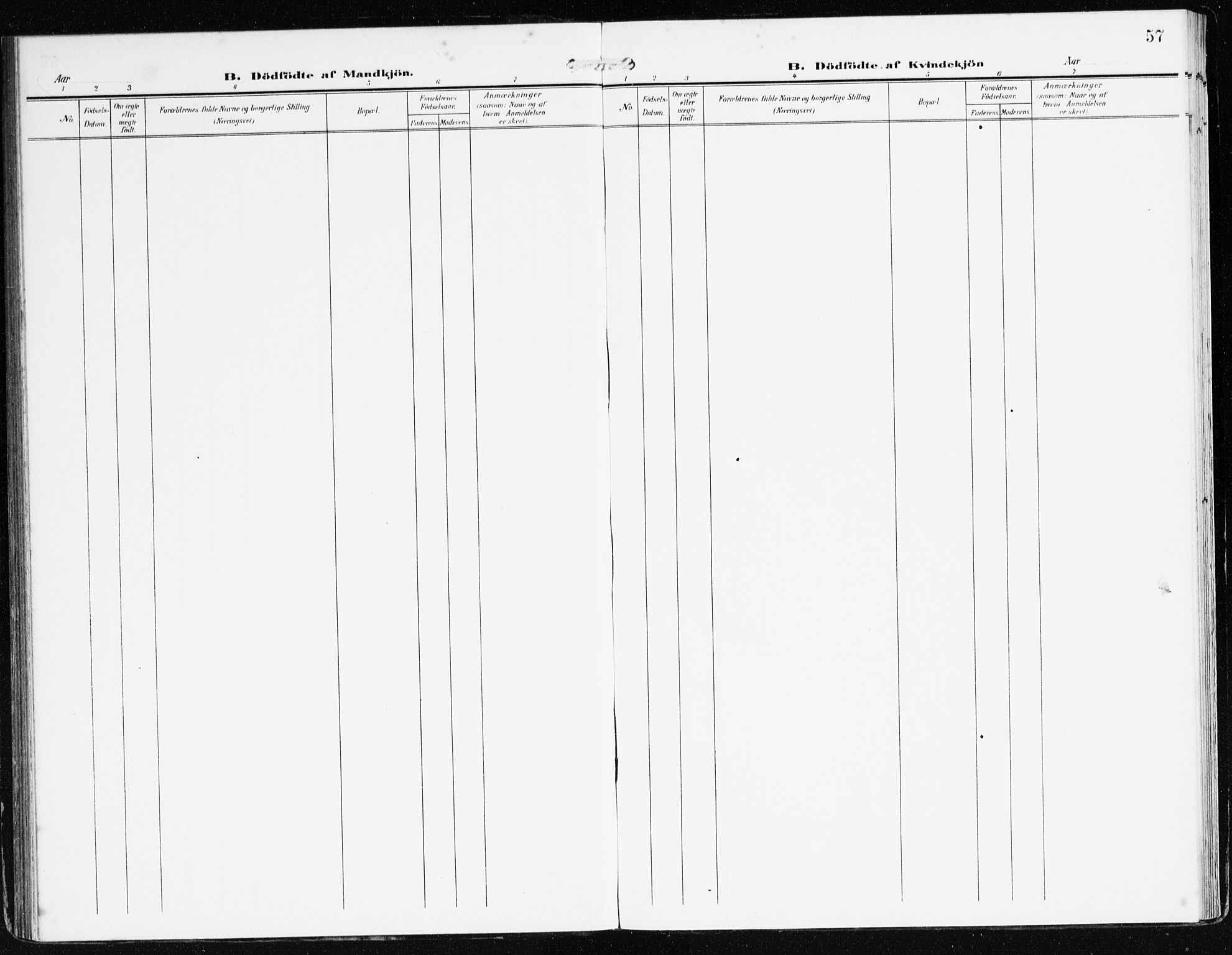 Bremanger sokneprestembete, AV/SAB-A-82201/H/Haa/Haac/L0001: Parish register (official) no. C 1, 1908-1921, p. 57
