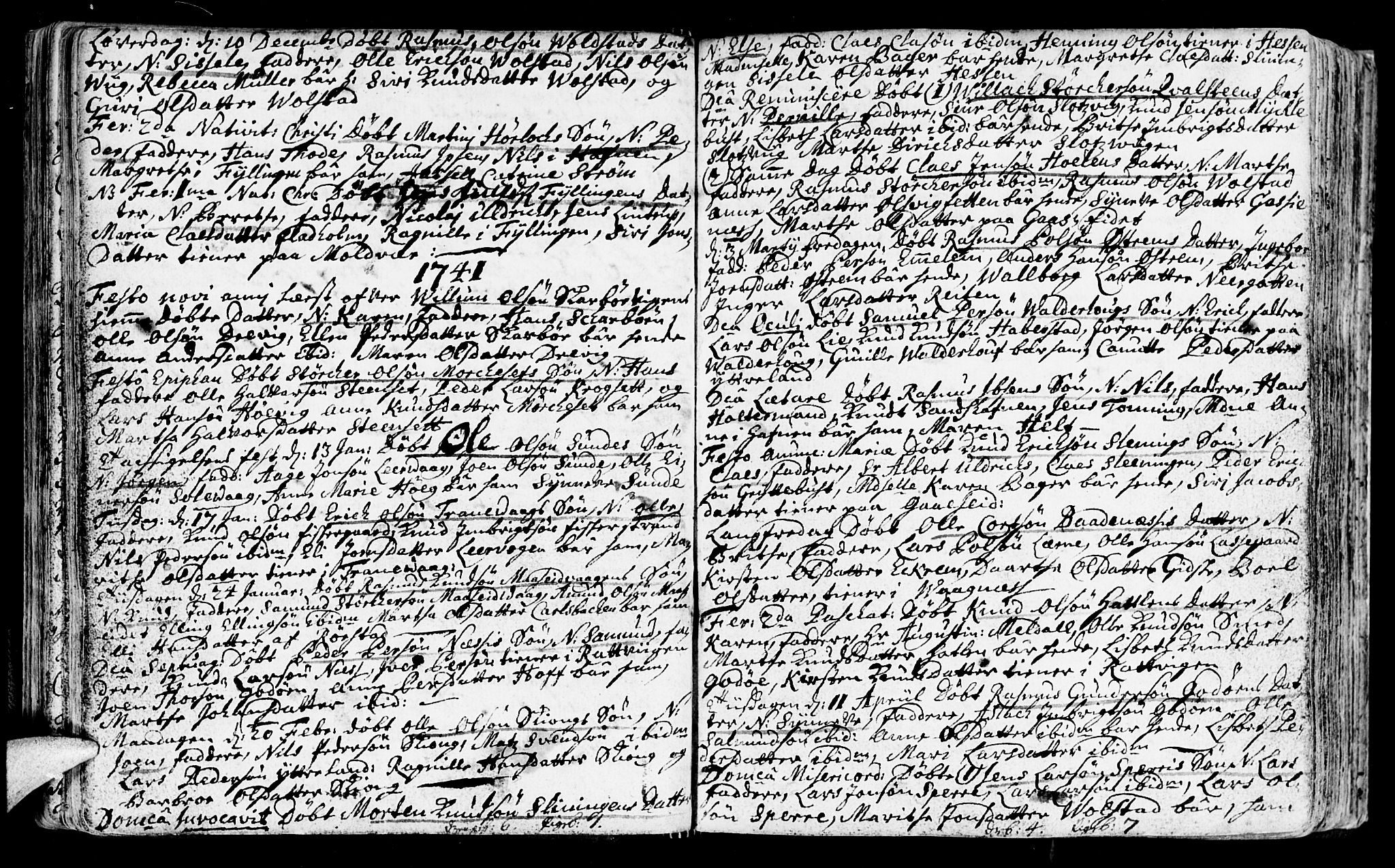 Ministerialprotokoller, klokkerbøker og fødselsregistre - Møre og Romsdal, SAT/A-1454/528/L0391: Parish register (official) no. 528A02, 1739-1761