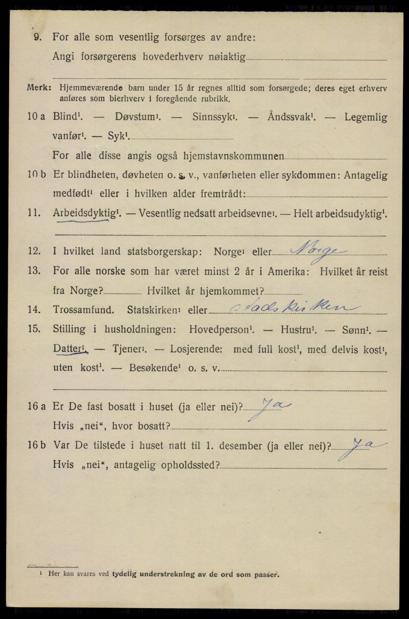 SAO, 1920 census for Aker, 1920, p. 122381