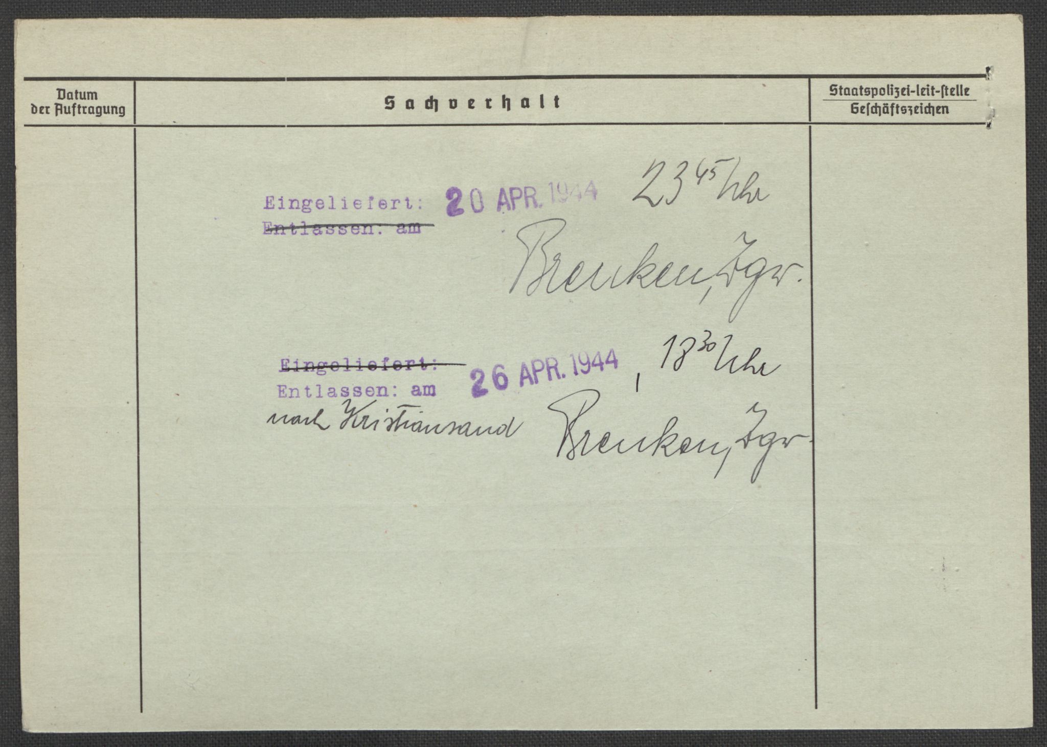 Befehlshaber der Sicherheitspolizei und des SD, AV/RA-RAFA-5969/E/Ea/Eaa/L0010: Register over norske fanger i Møllergata 19: Sø-Å, 1940-1945, p. 717