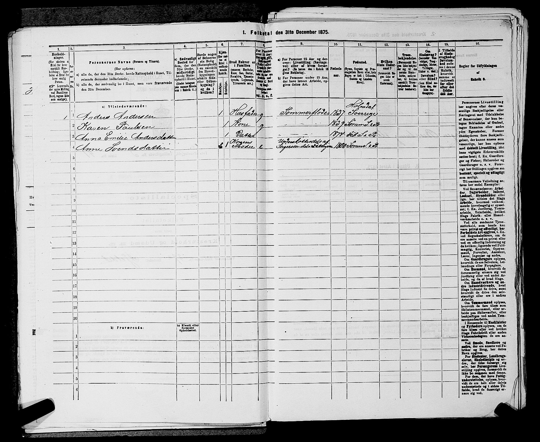 RA, 1875 census for 0227P Fet, 1875, p. 355