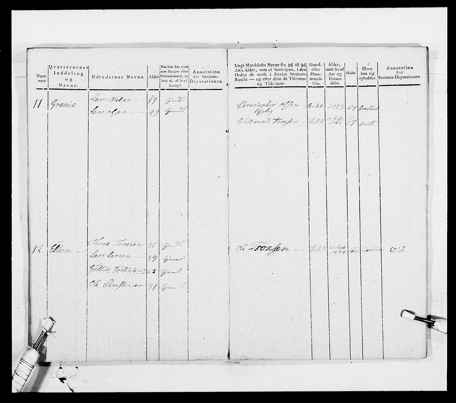 Generalitets- og kommissariatskollegiet, Det kongelige norske kommissariatskollegium, AV/RA-EA-5420/E/Eh/L0003: 1. Sønnafjelske dragonregiment, 1767-1812, p. 697